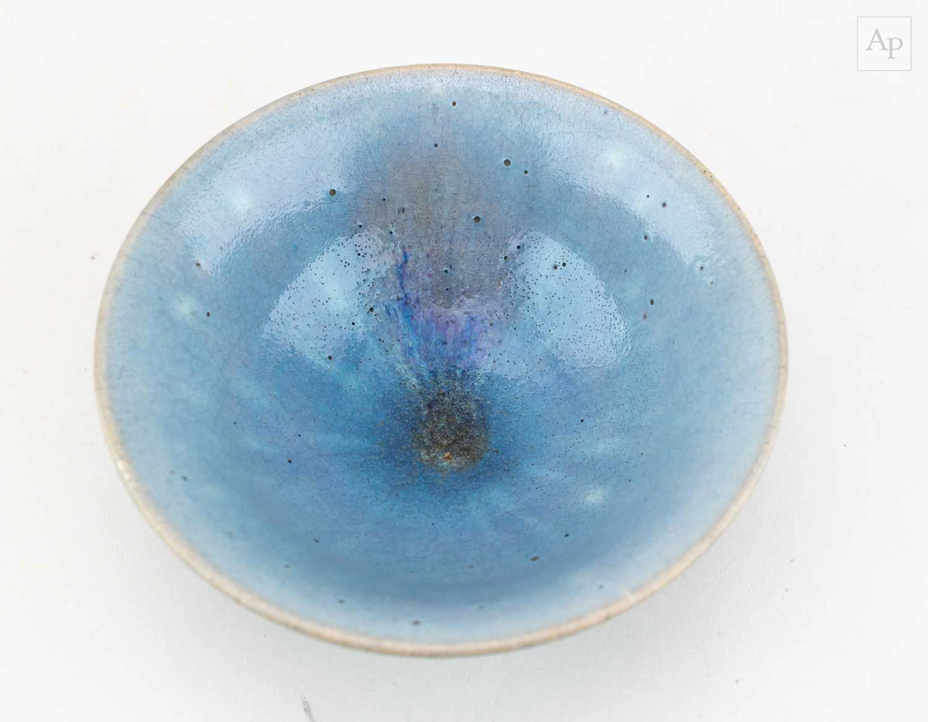 CHARLES VYSE (1882-1971); a small stoneware bowl covered in chun glaze