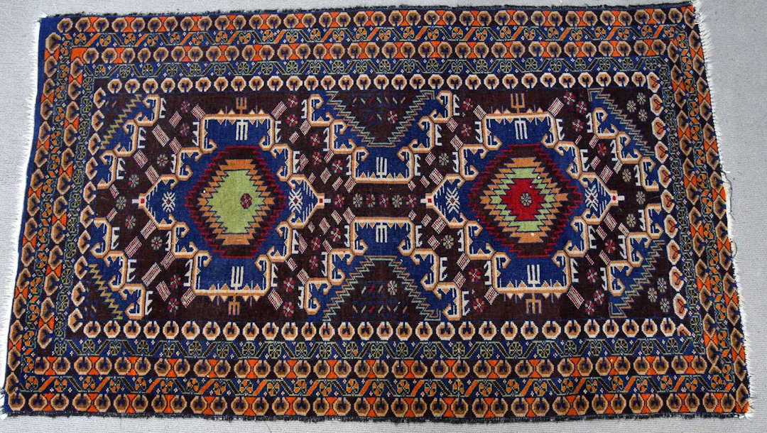 A decorative Eastern rug