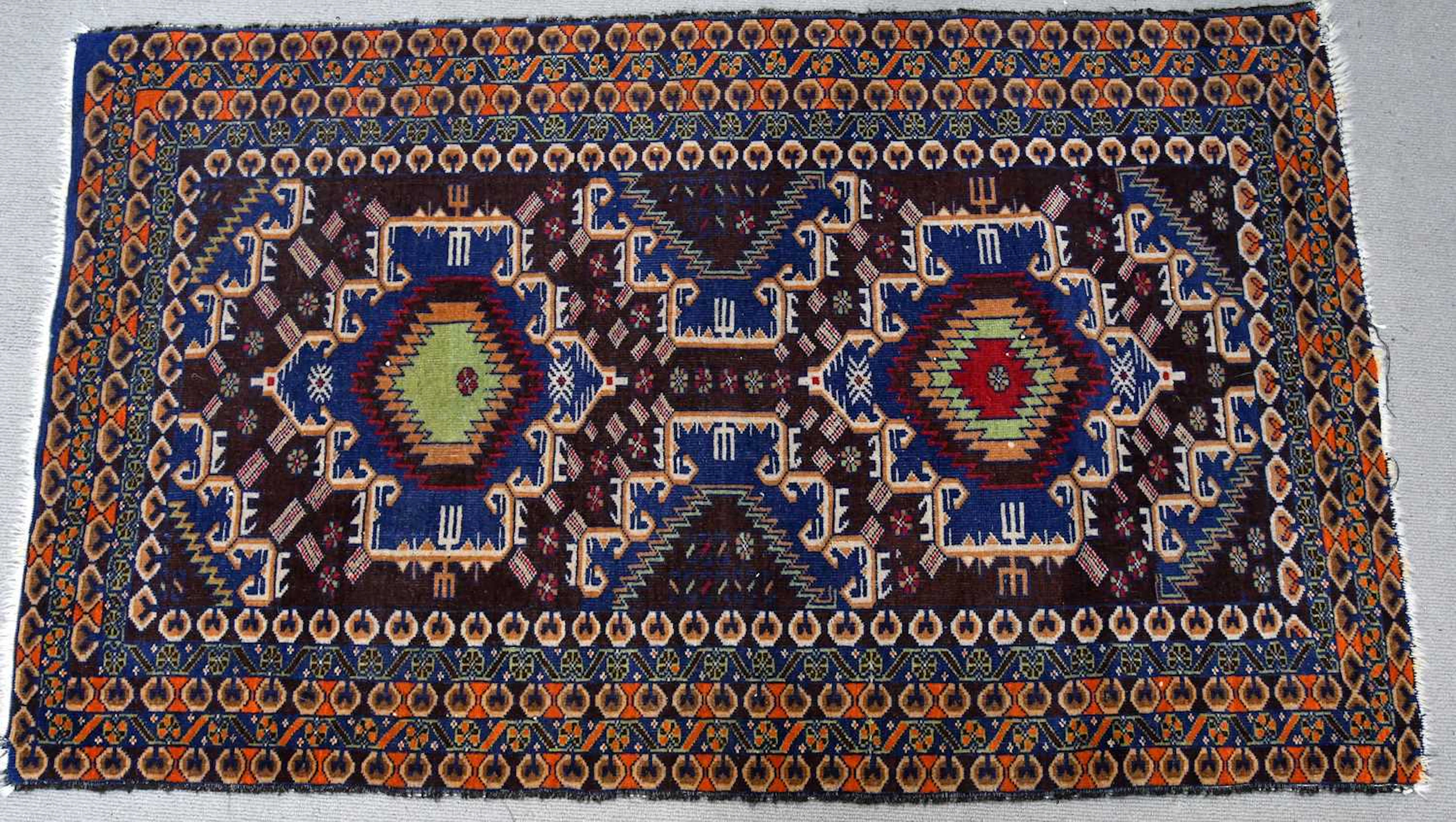 A decorative Eastern rug