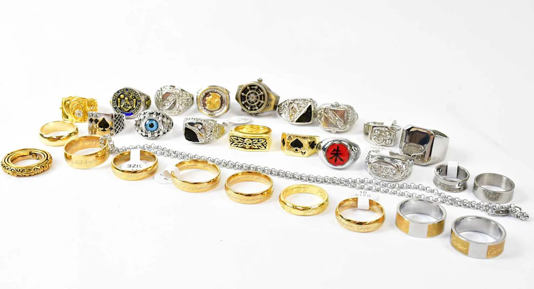 A collection of fashion rings
