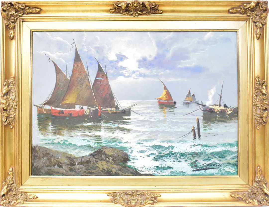 20TH CENTURY CONTINENTAL SCHOOL; oil on canvas