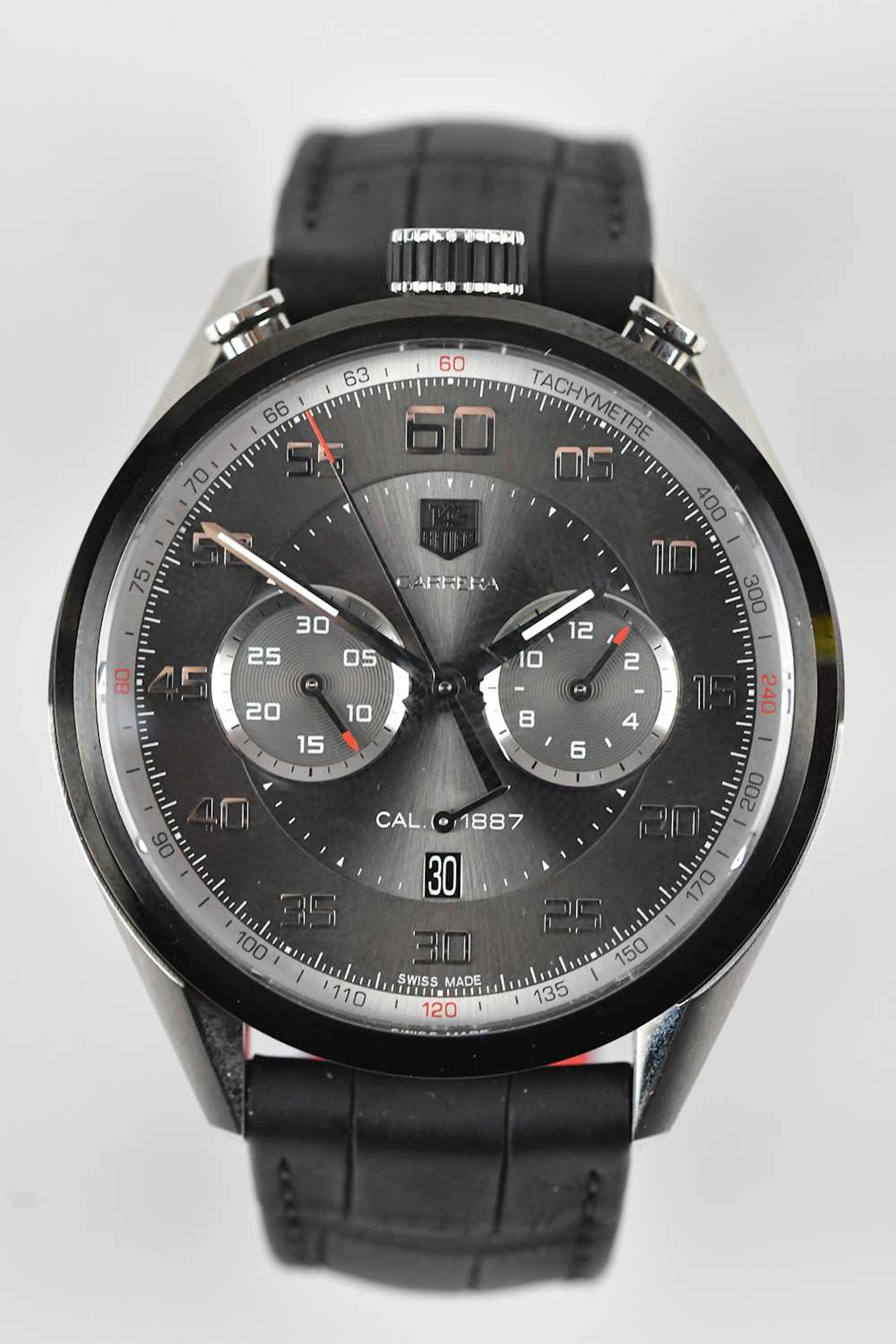 TAG HEUER; a Carrera Calibre 1887 chronograph wristwatch