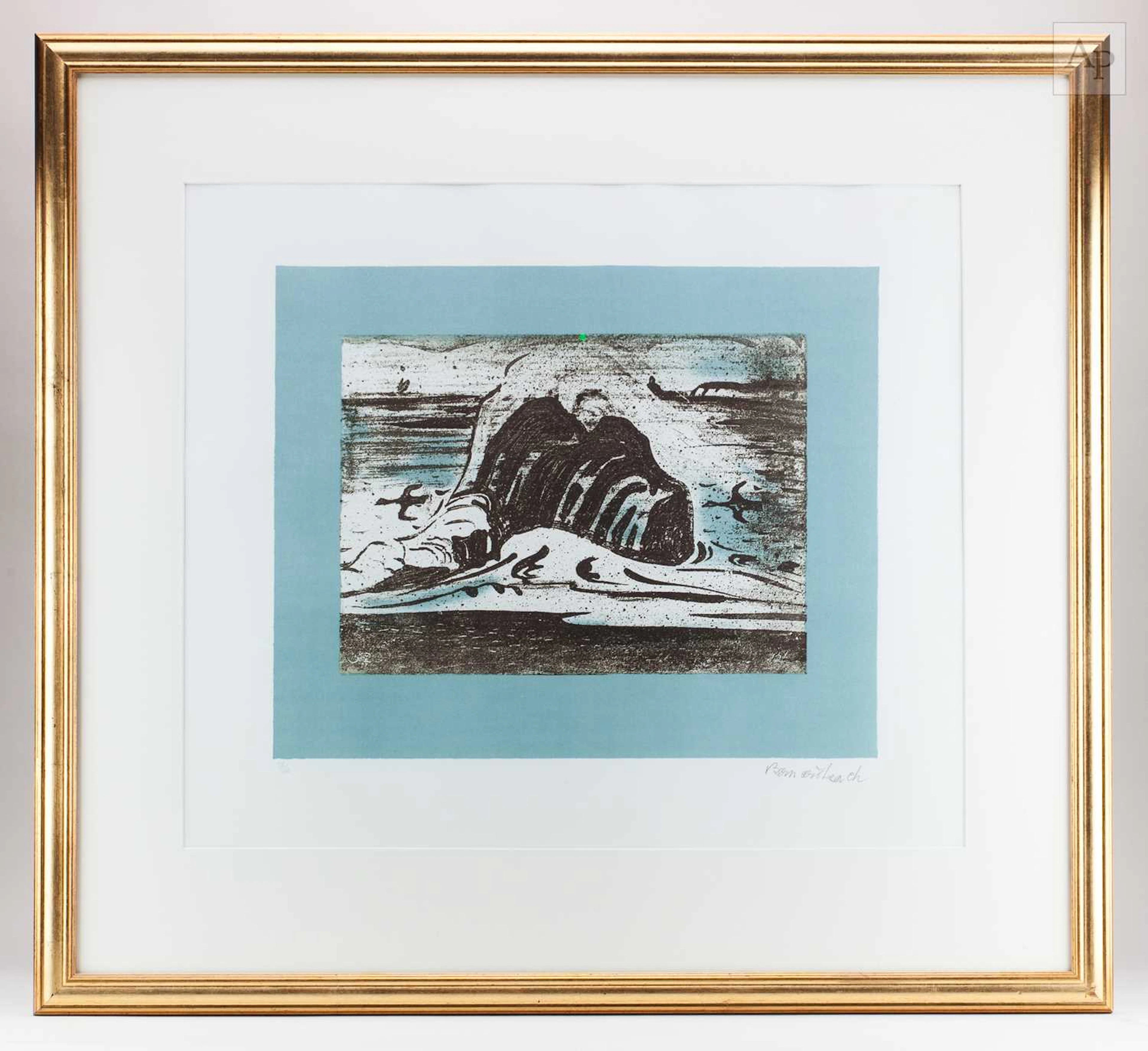 BERNARD LEACH (1887-1979); 'Cornish Coast Tile'