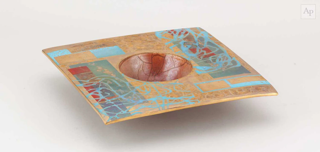 TONY LAVERICK (born 1961); a square white porcelain dish...