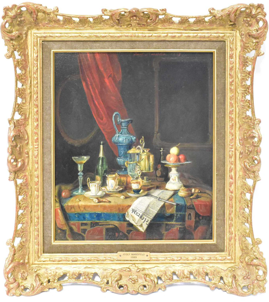 JOSEF MANSFELD (1819-1894); oil on panel