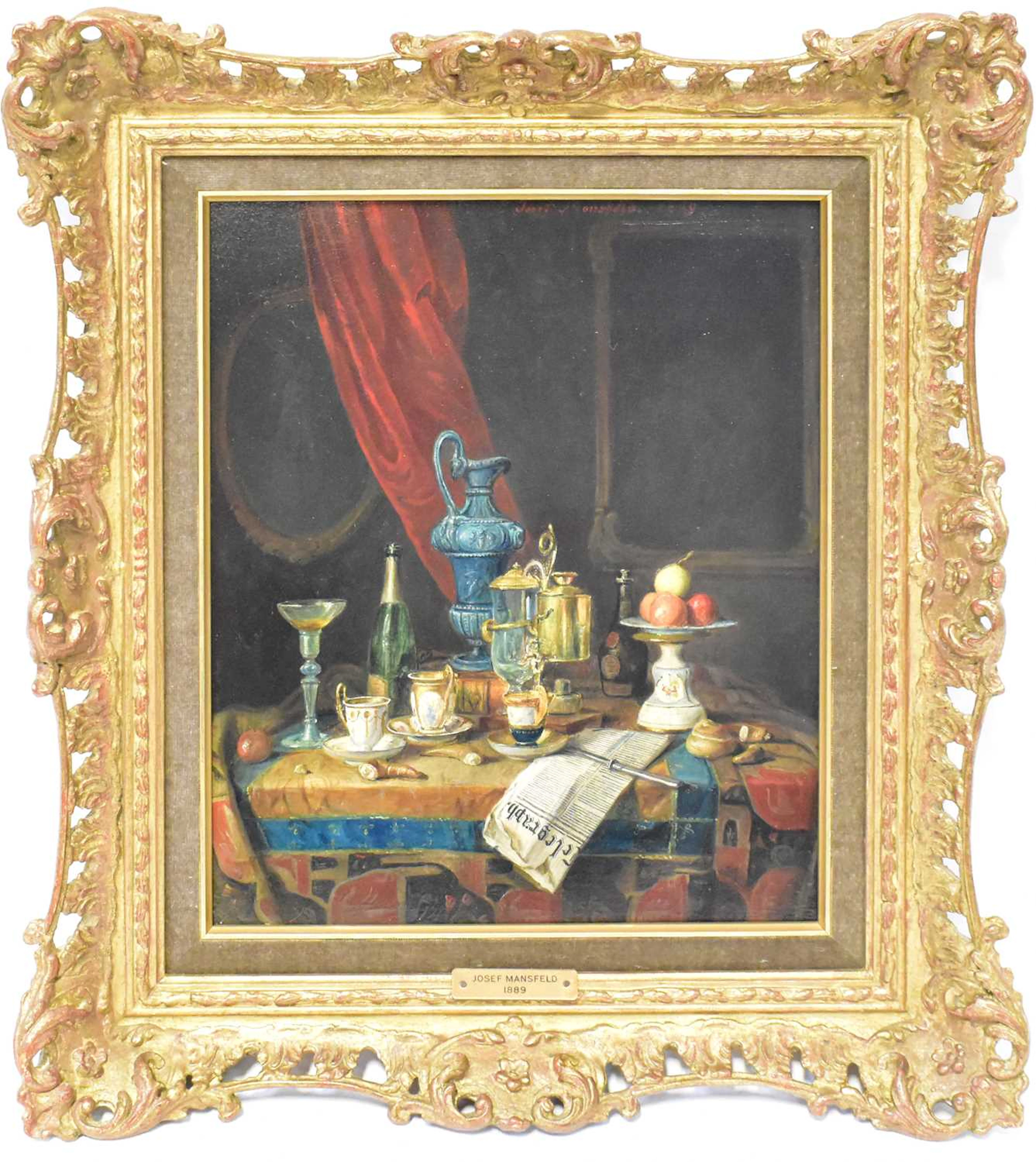 JOSEF MANSFELD (1819-1894); oil on panel