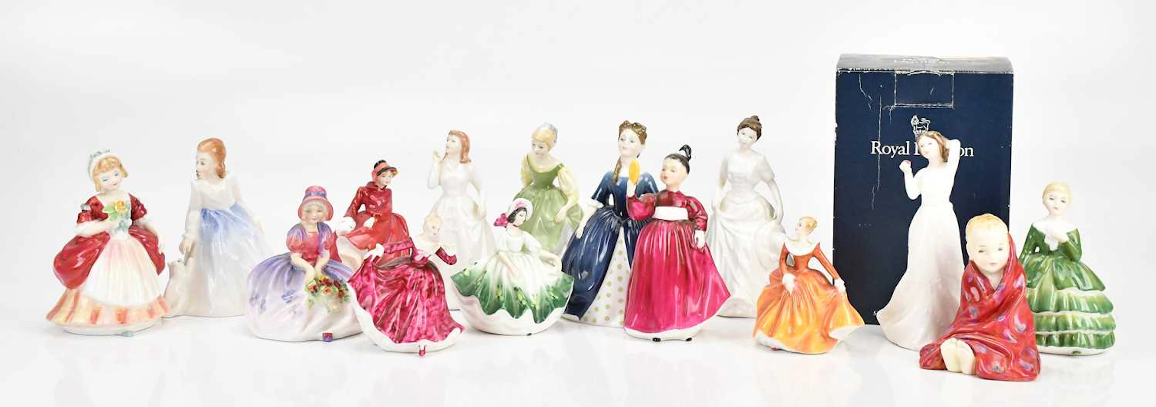 ROYAL DOULTON; a collection of figures comprising 'Valerie'