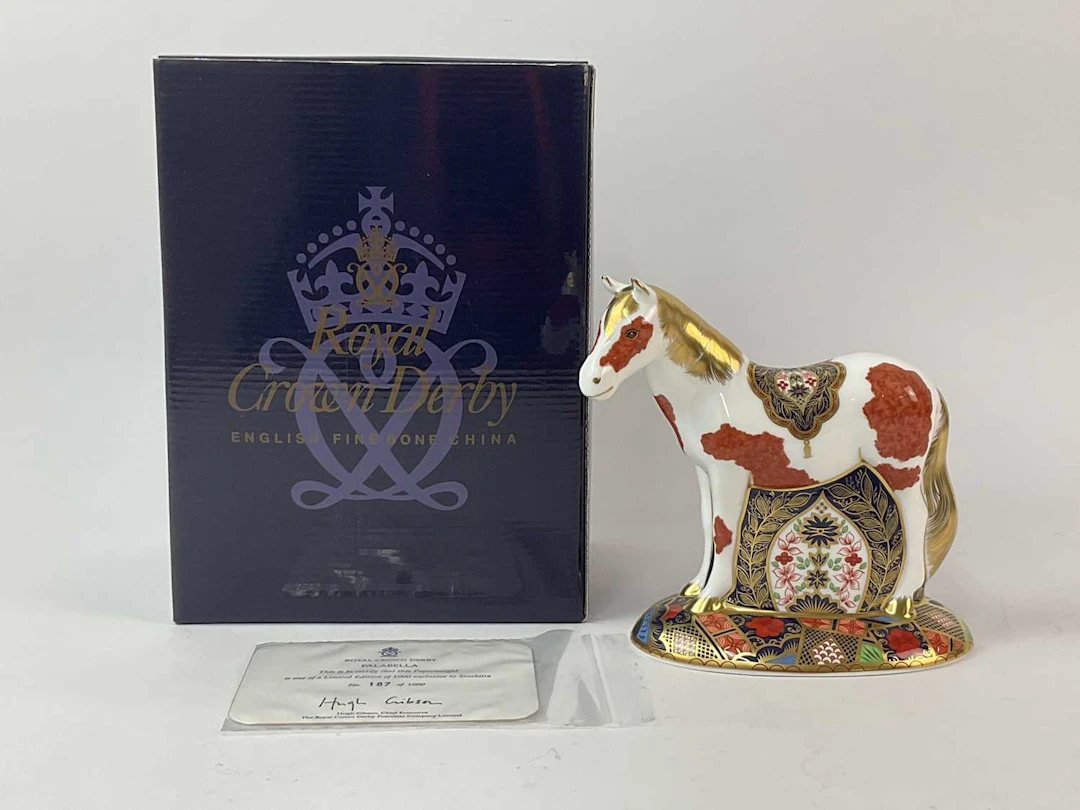 ROYAL CROWN DERBY; 'Falabella' horse figure