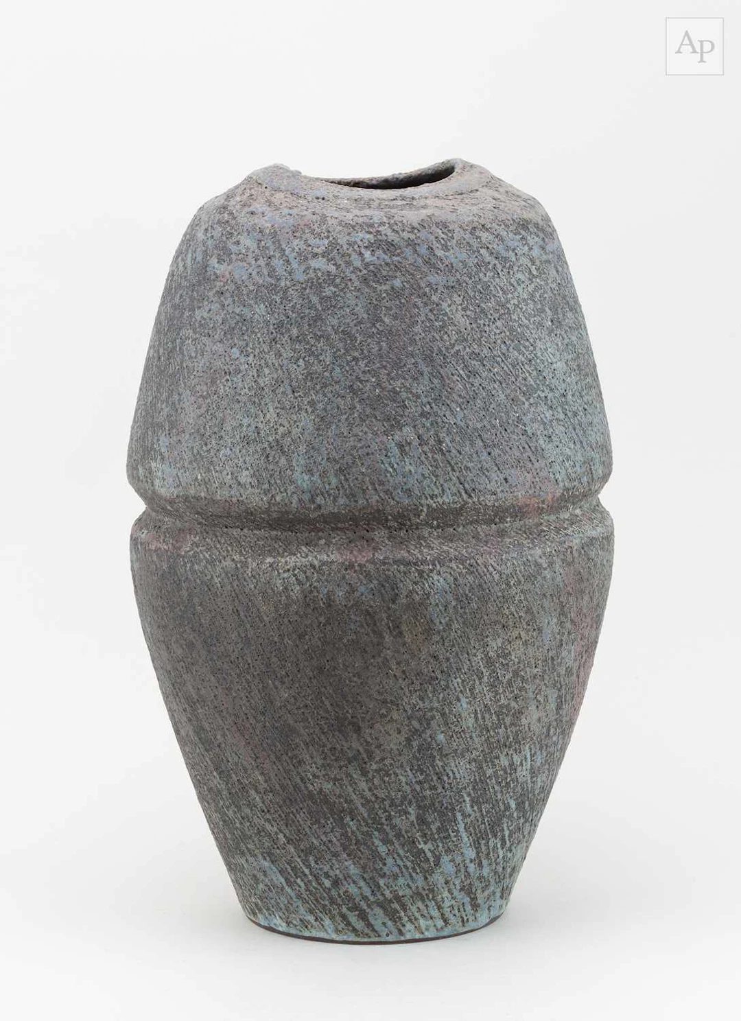 CHRIS CARTER (born 1945); a large angular stoneware...