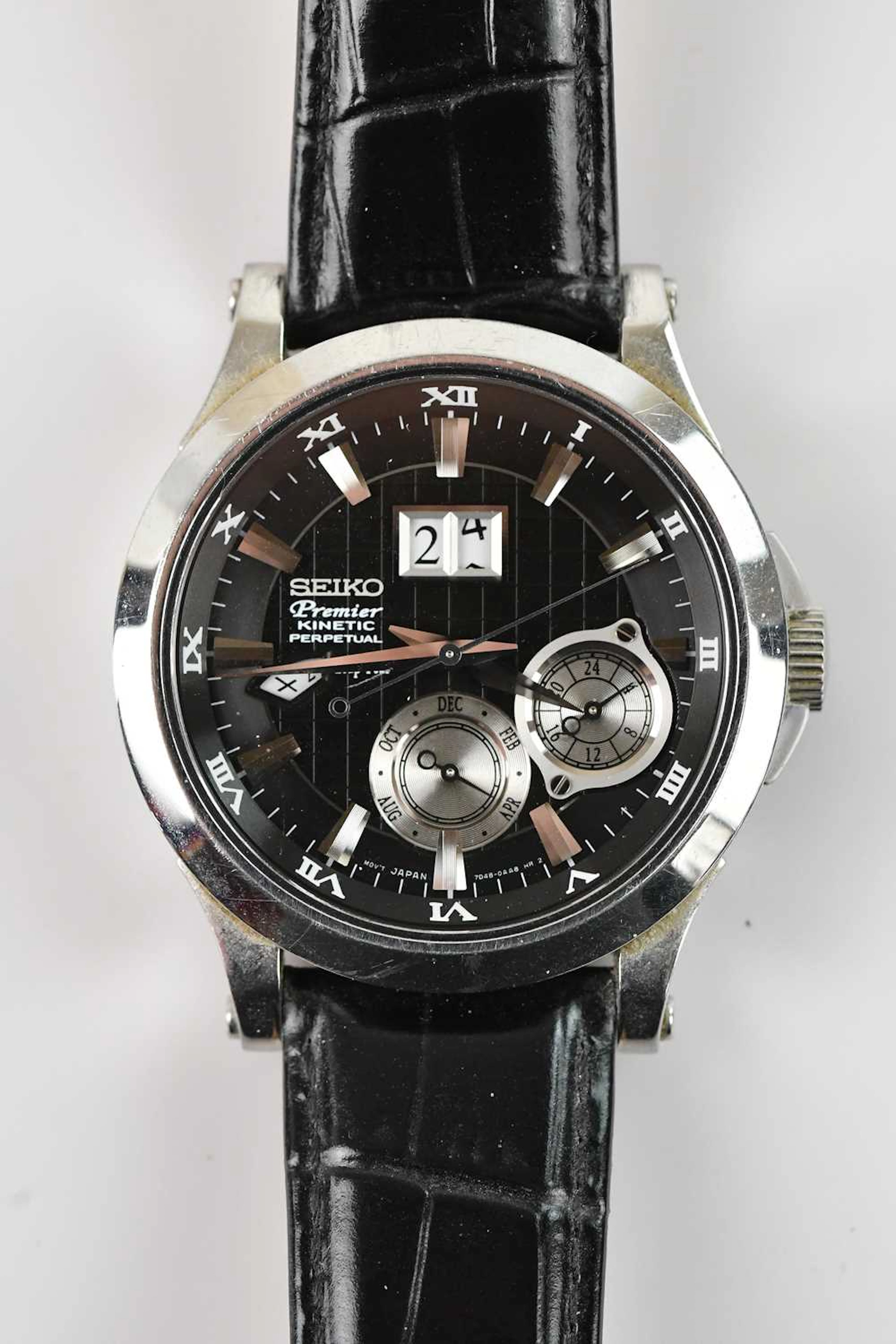 SEIKO; a gentleman's Premier kinetic perpetual wristwatch