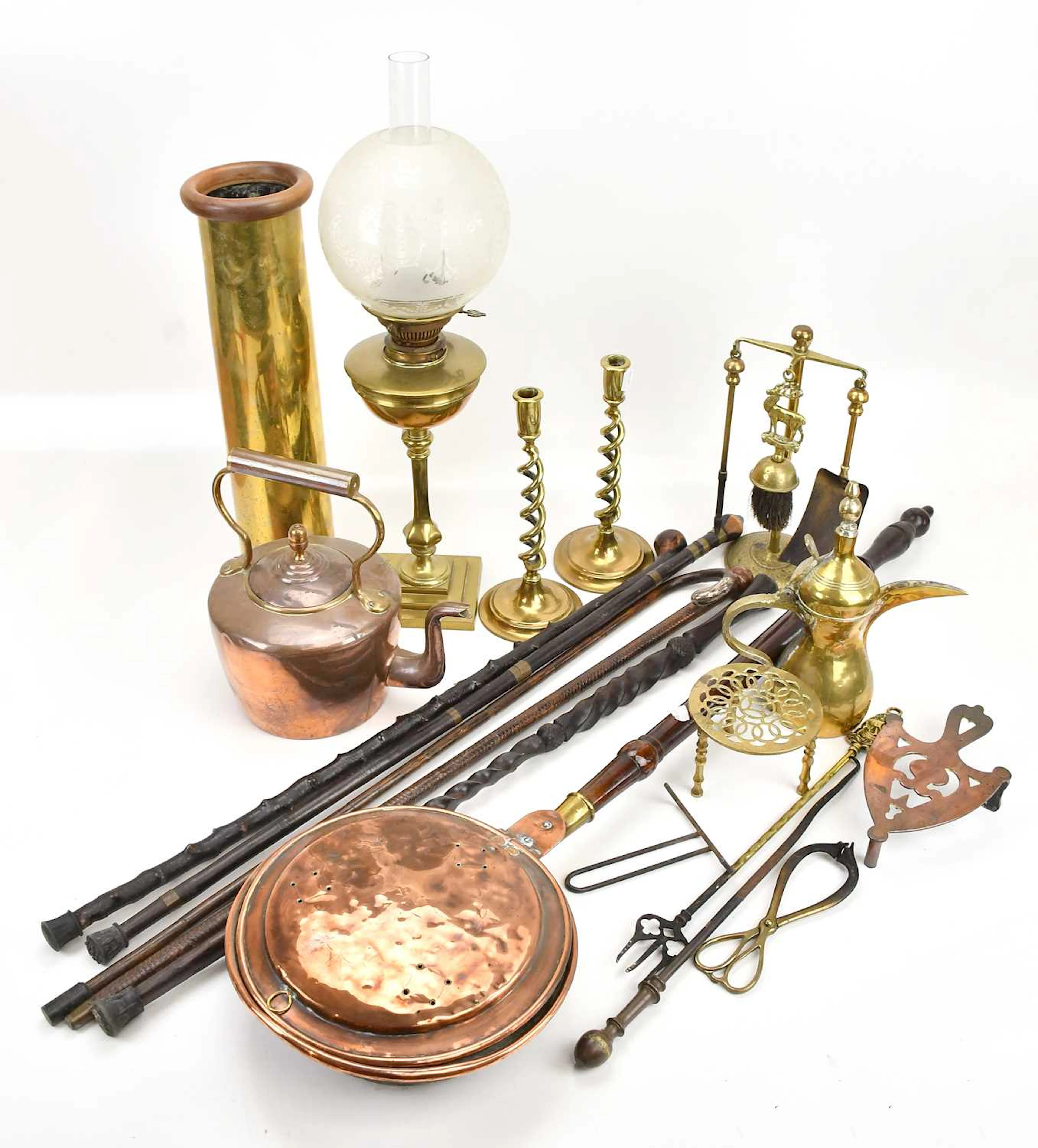 A collection of metalware