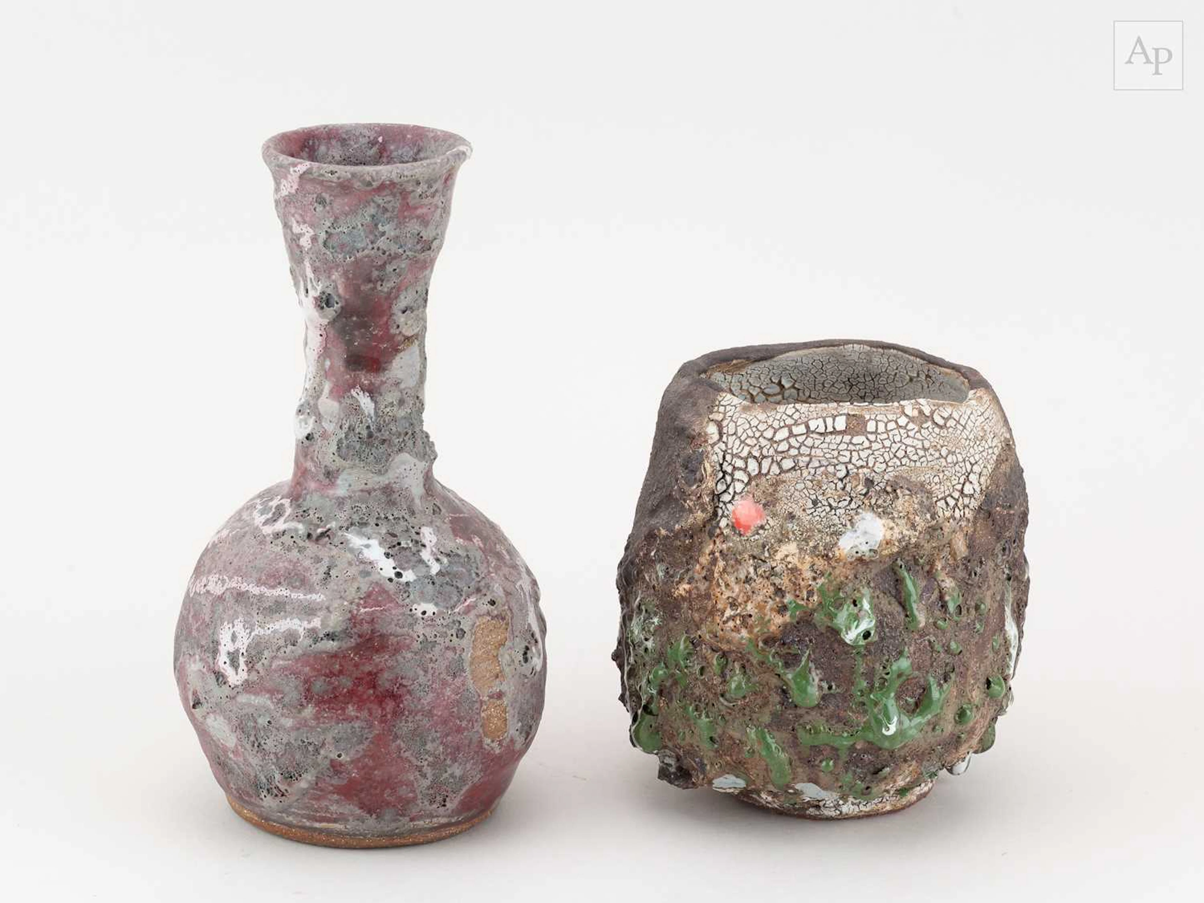 AKI MORIUCHI (born 1947); a stoneware bottle with...