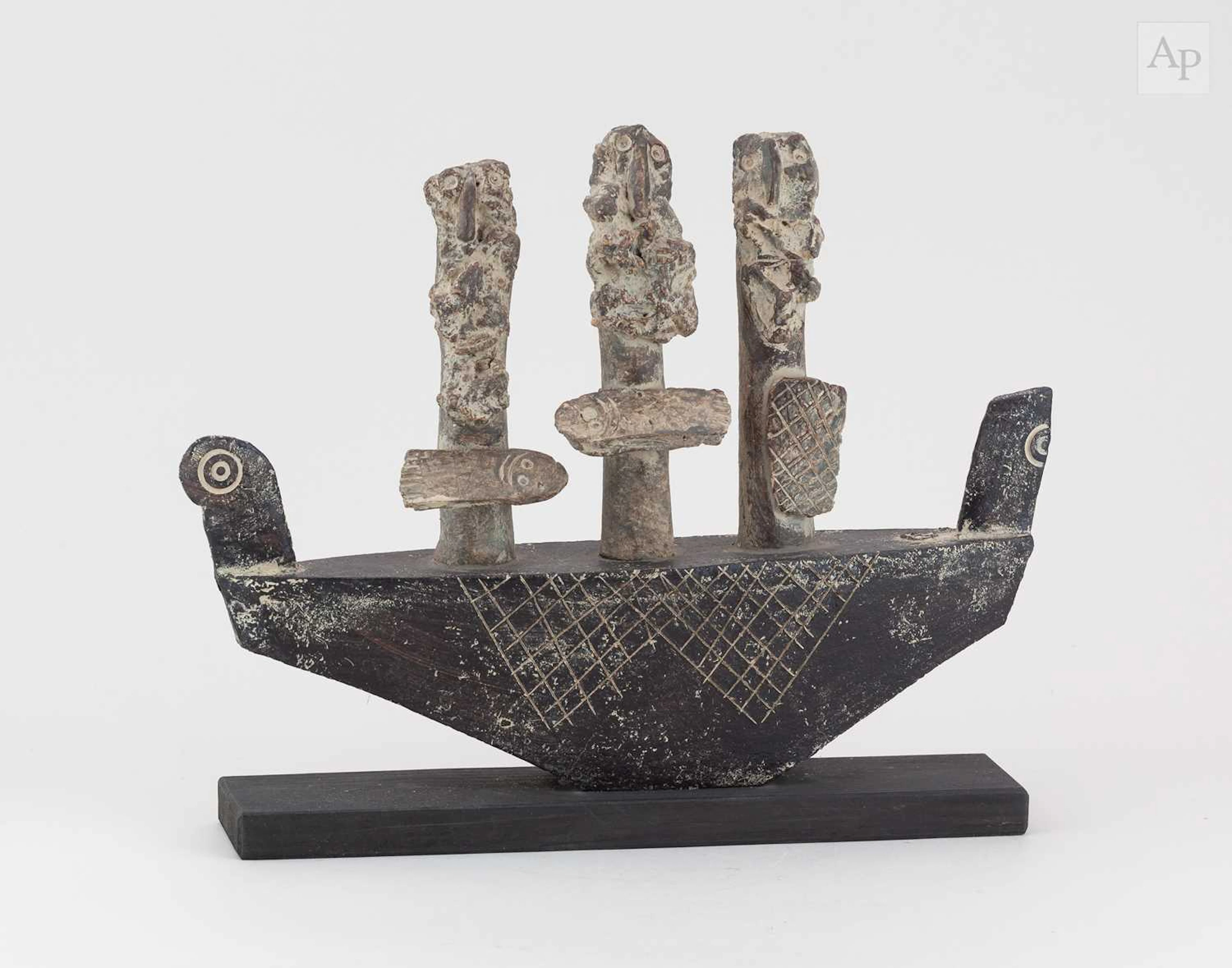 JOHN MALTBY (1936-2020); 'Fishermen and Boat'