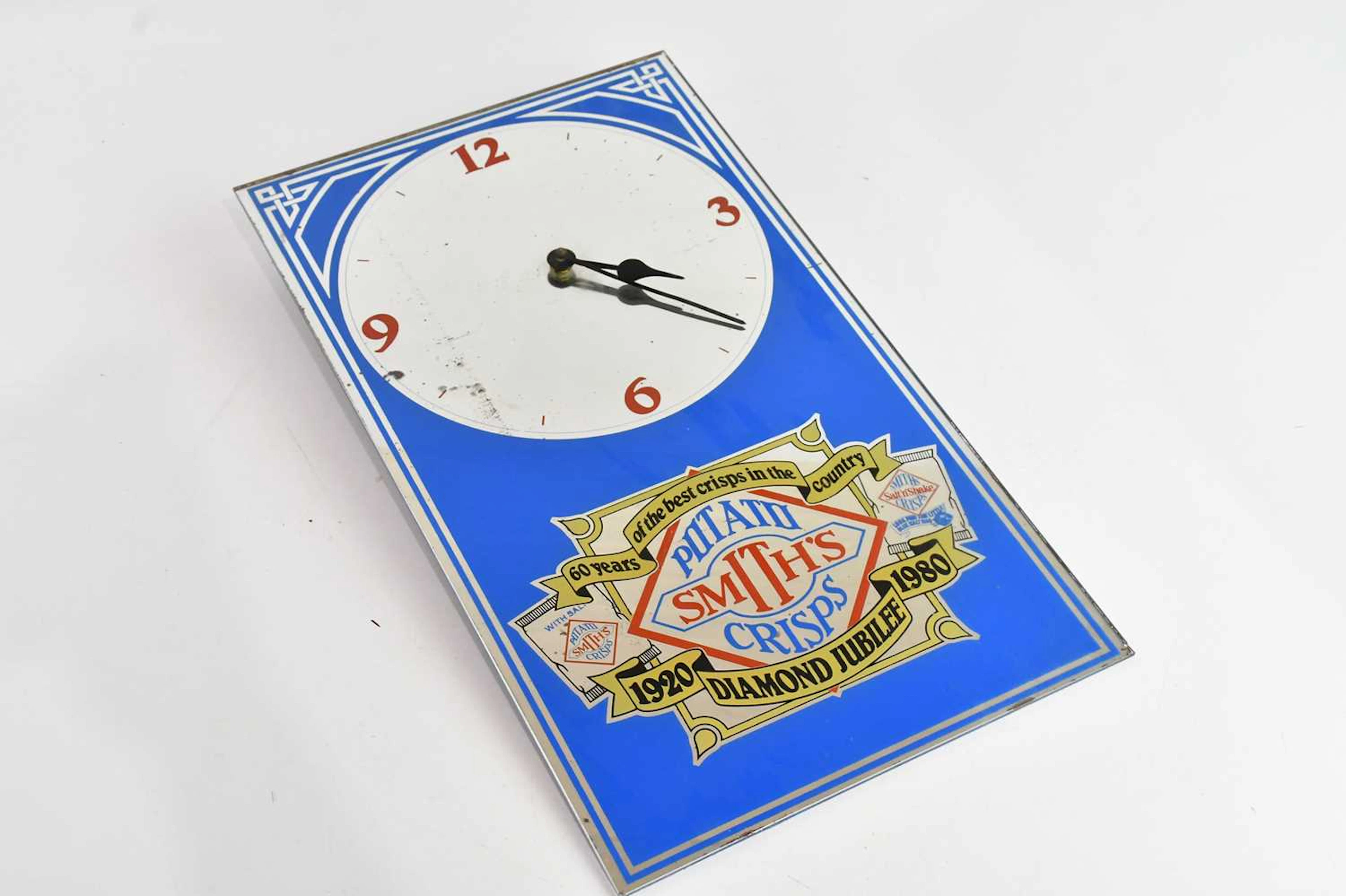 A vintage Smith's Crisps advertising mirror shop display...