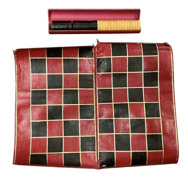 JAQUES: a 19th century patent portable 'B.C.D' backgammon