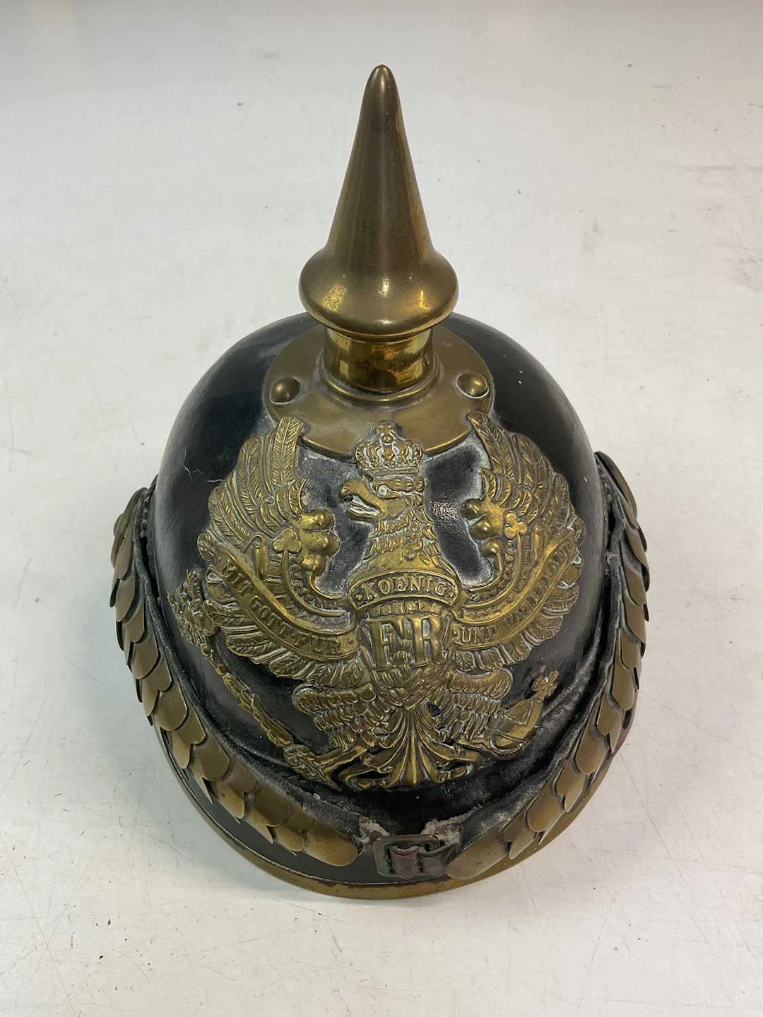 A reproduction Imperial Prussian Pickelhaub