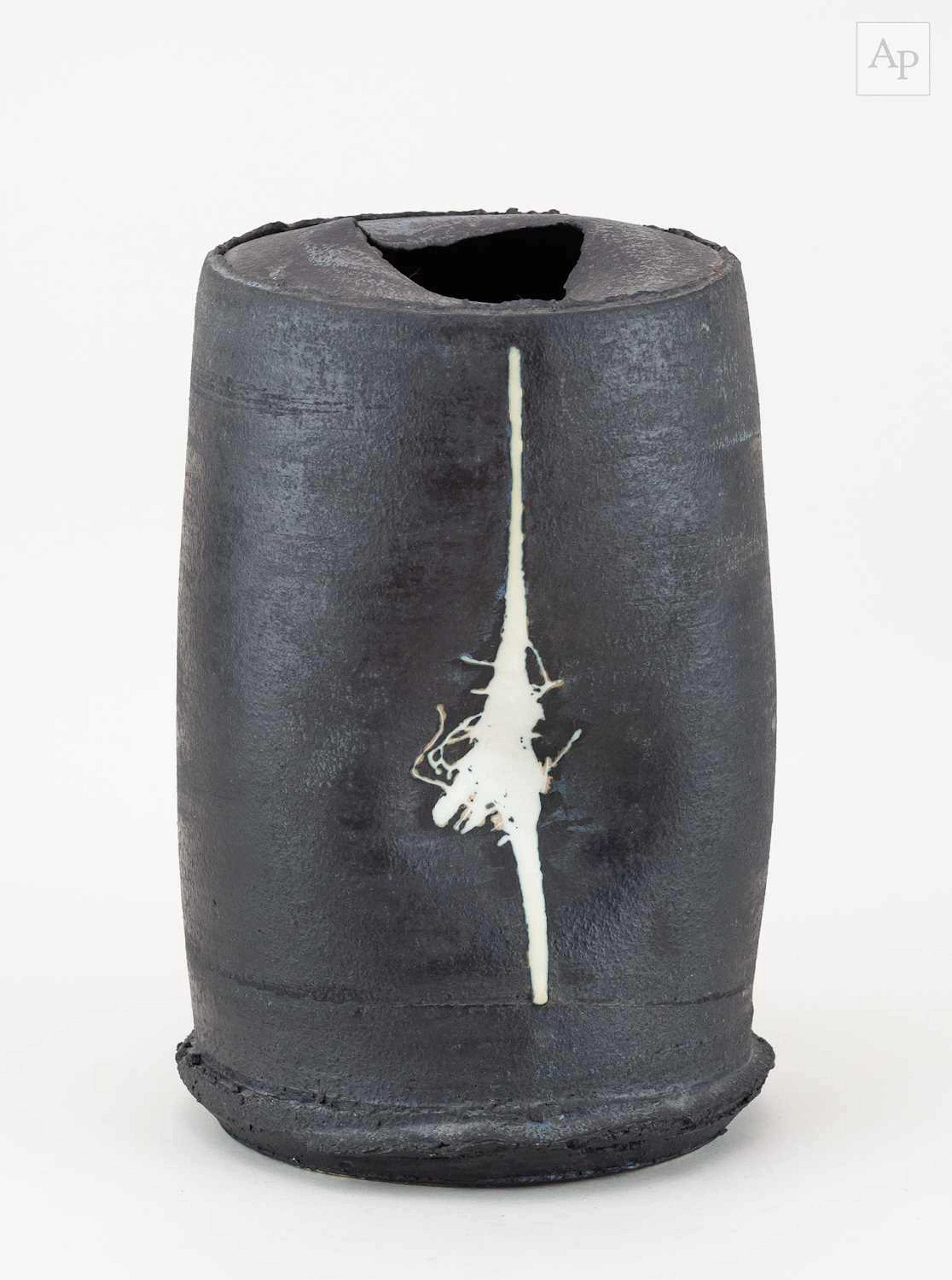 DAN KELLY (born 1953); an altered cylindrical stoneware...