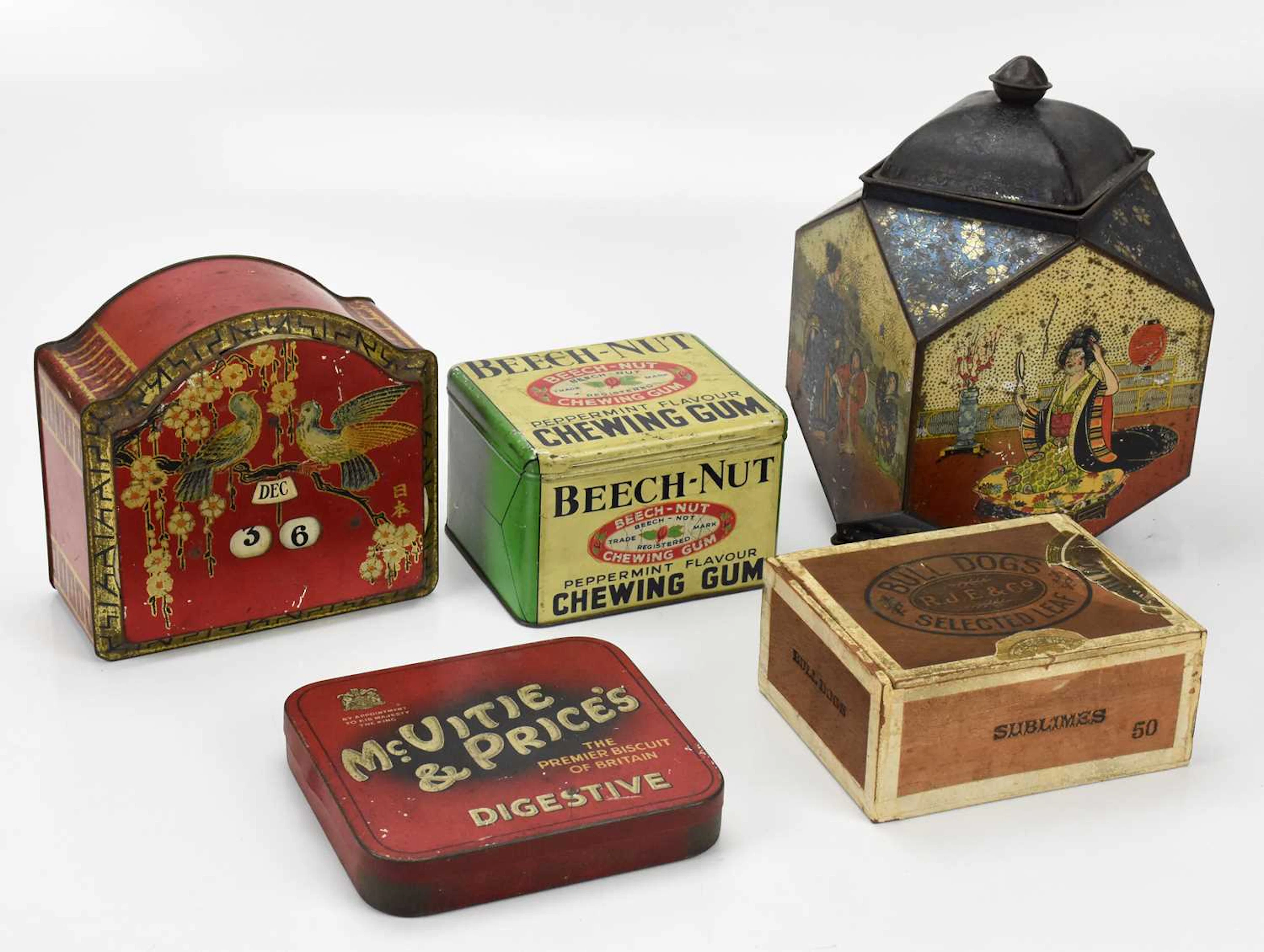 GEO BASSETT & CO LTD; an unusual advertising day-date tin...