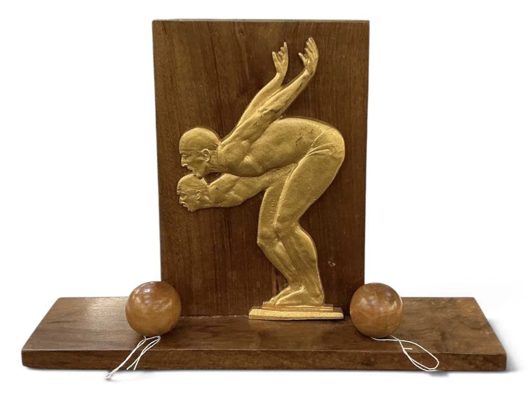 A decorative early 20th century Art Deco gilt bronze...