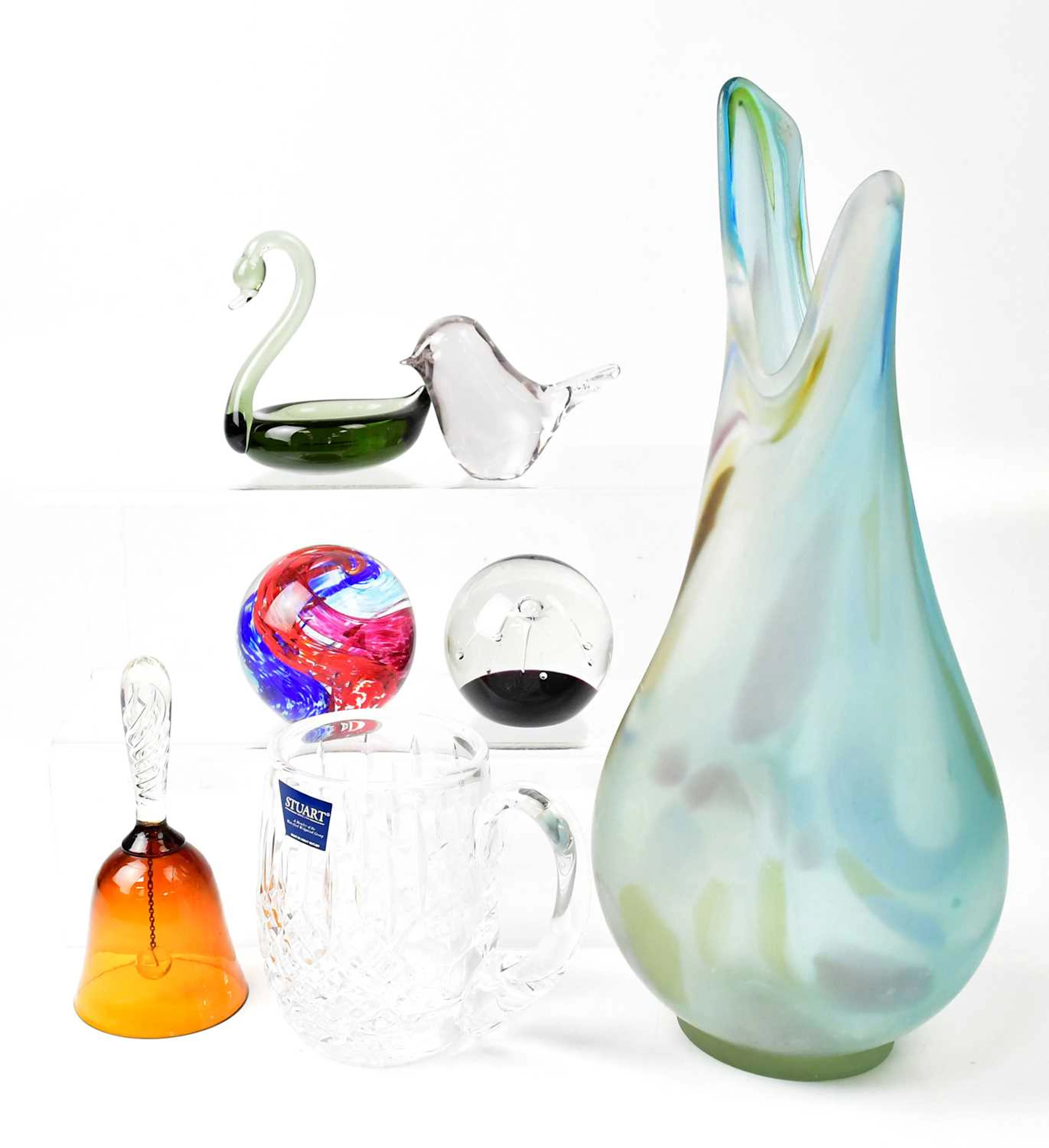 A collection of various glass wares