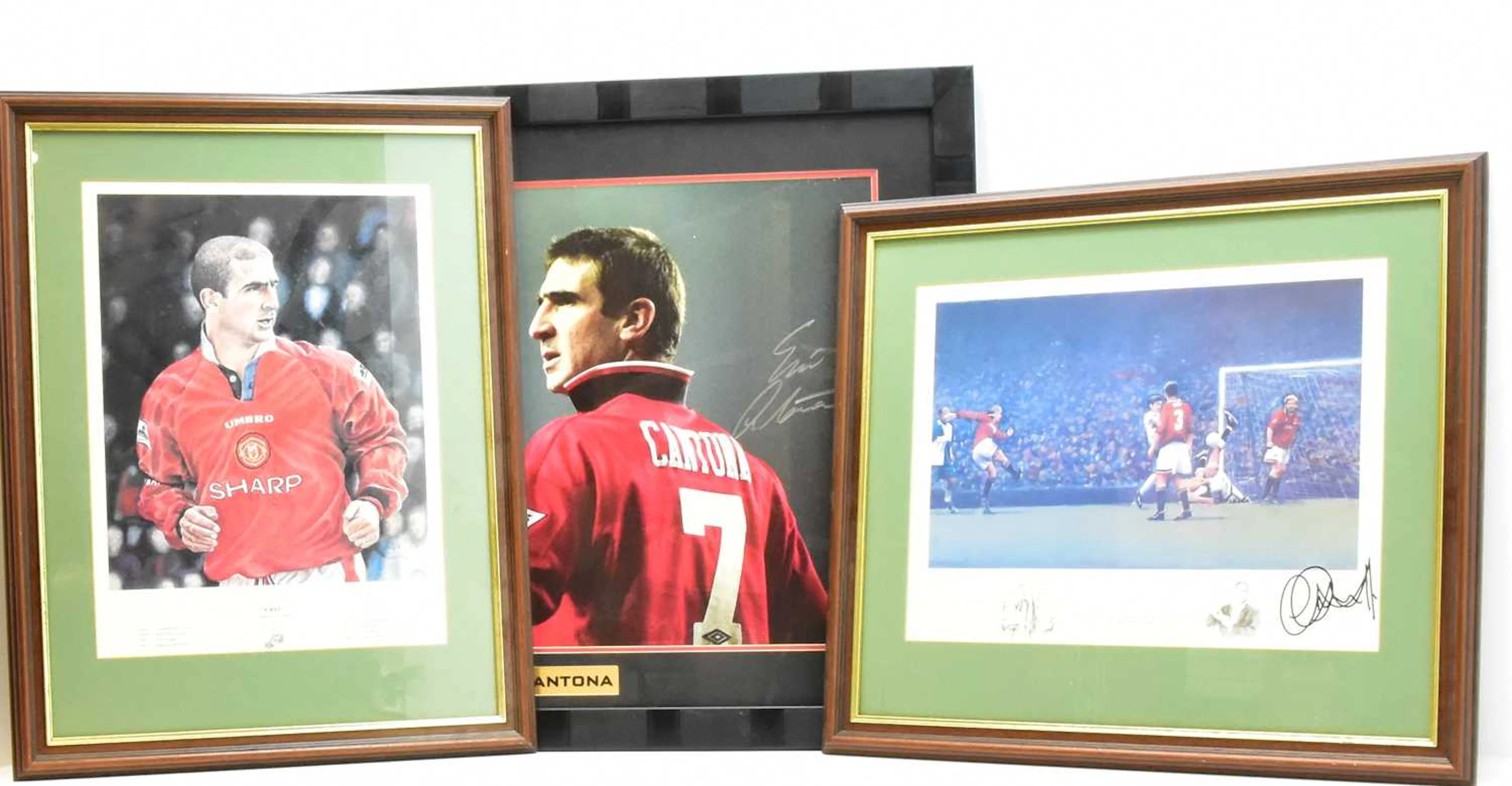 ERIC CANTONA; a signed photo image of the player