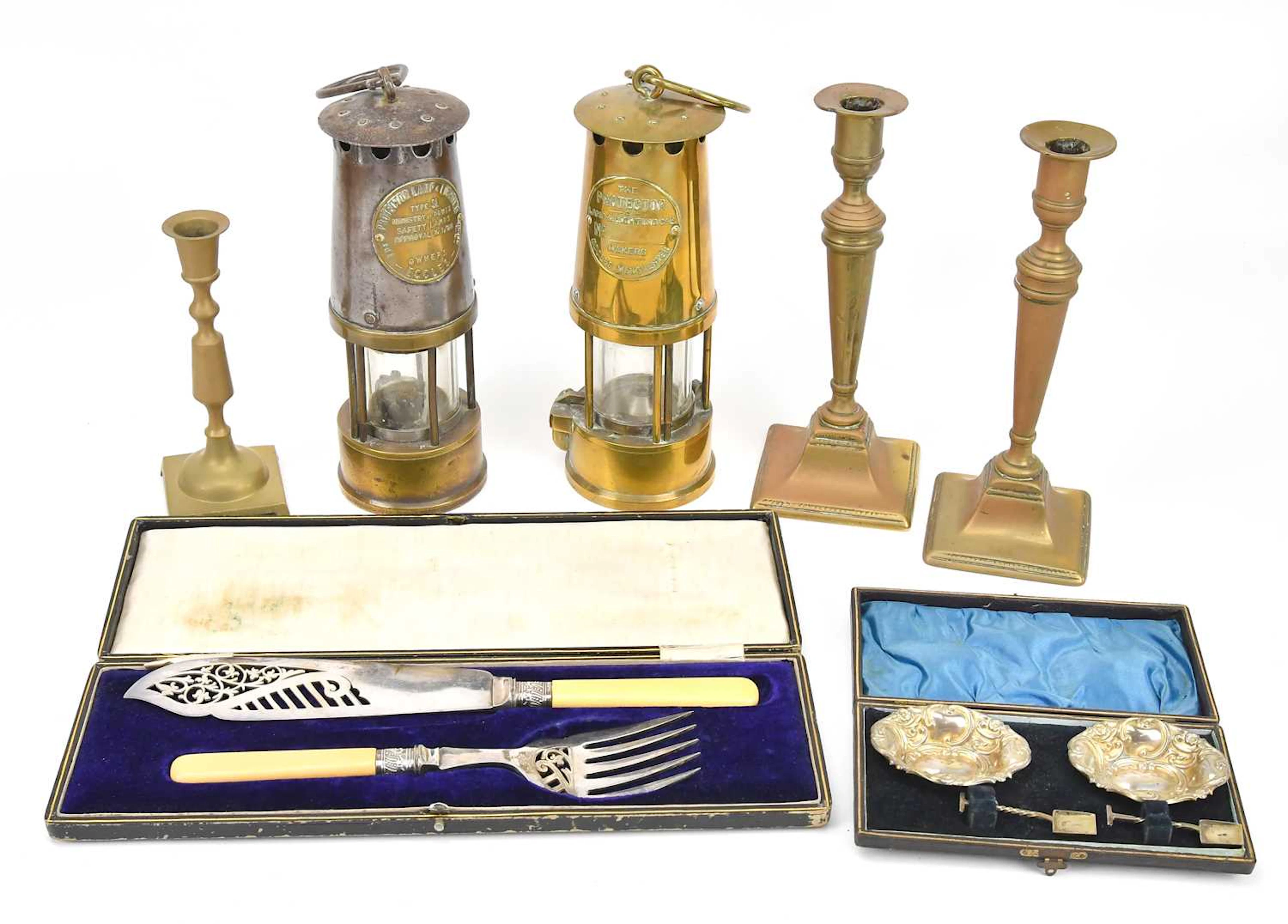 Two ‘The Protector’ Davy lamps