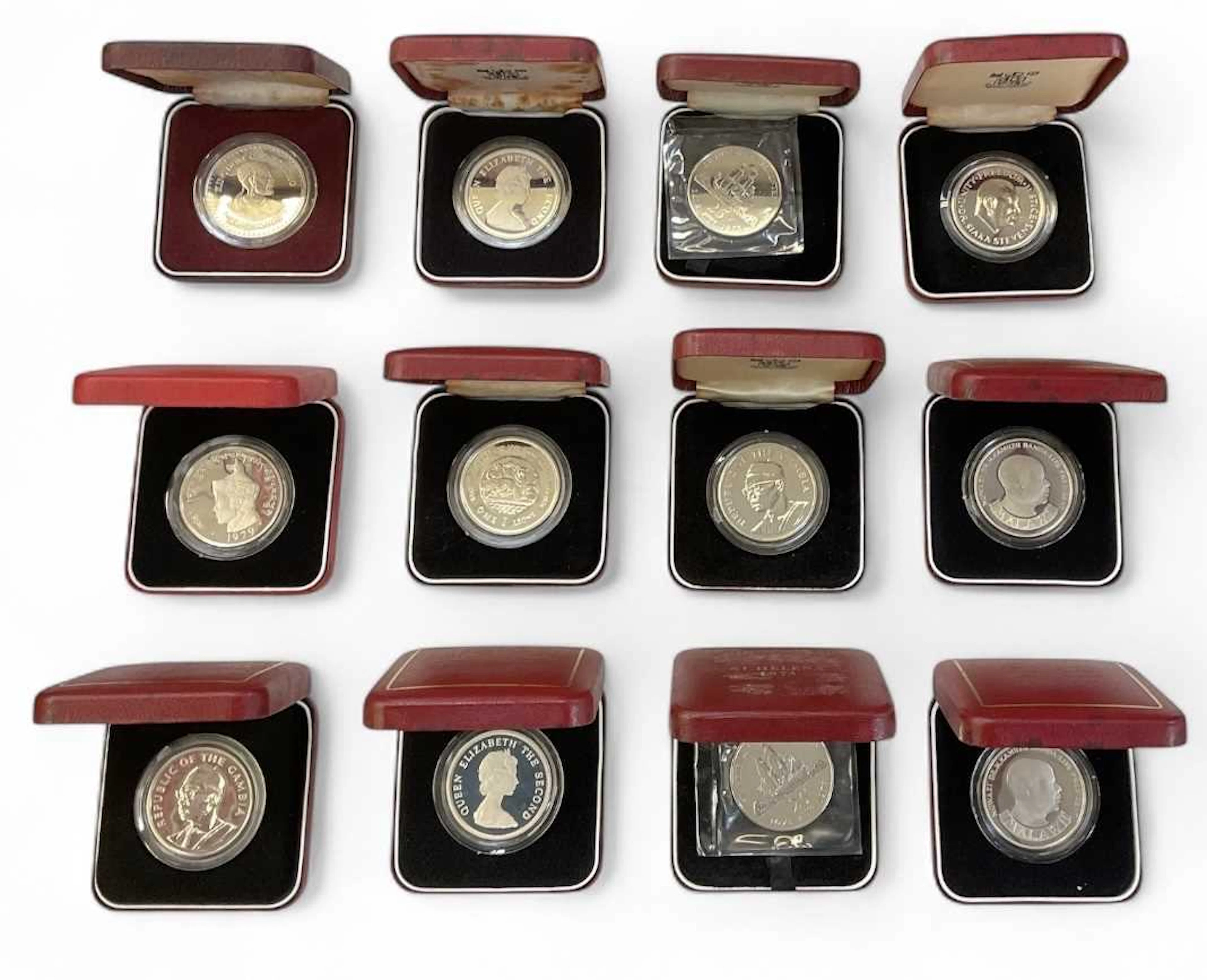 THE ROYAL MINT; twelve international Queen Elizabeth II...