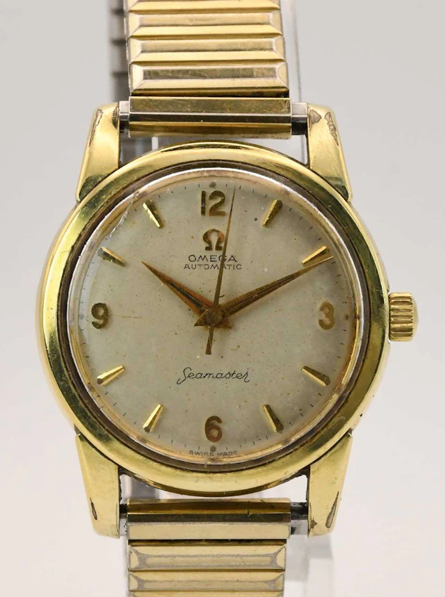 OMEGA; a gentleman's gold plated automatic Seamaster