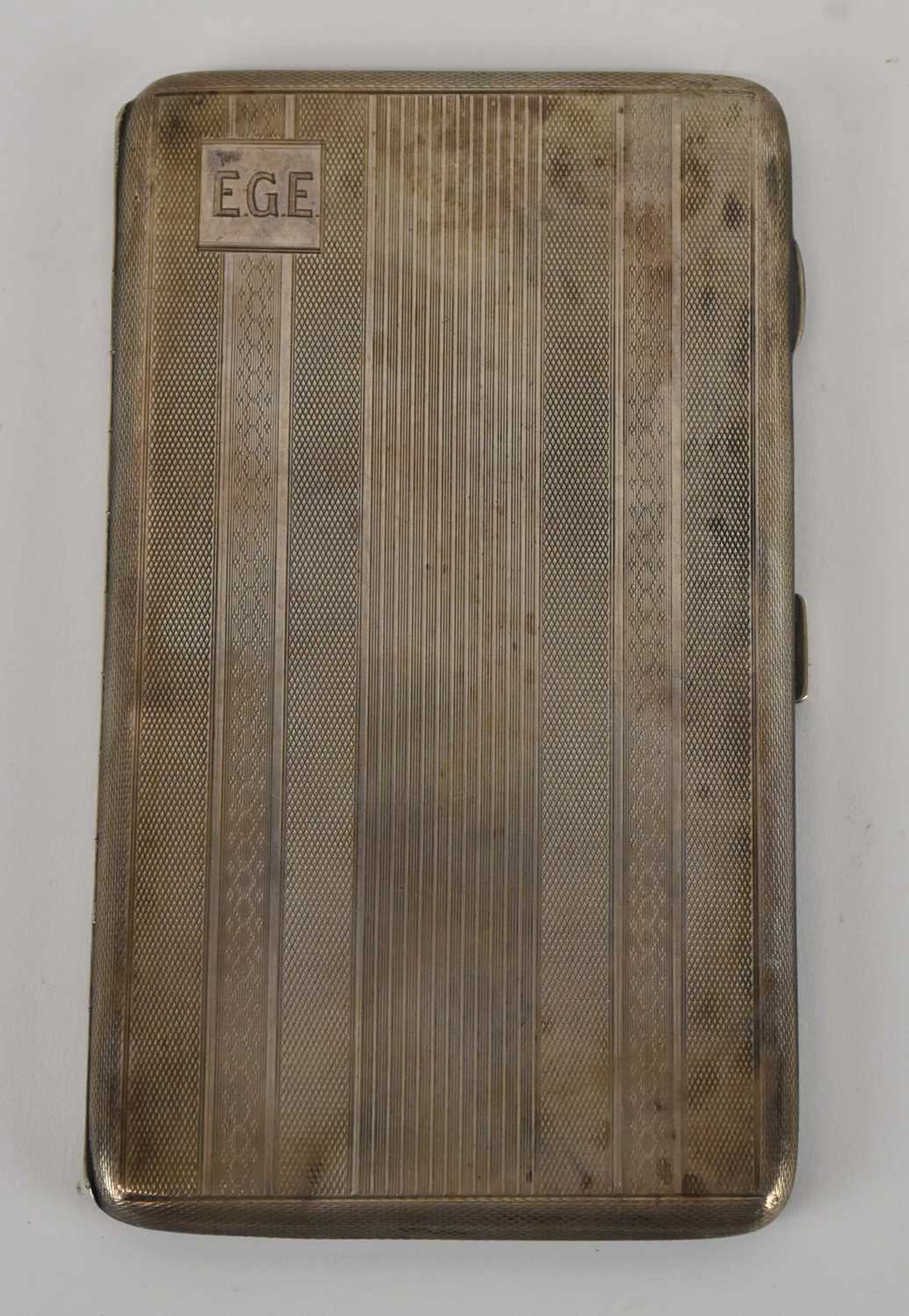 A George V hallmarked silver cigarette case