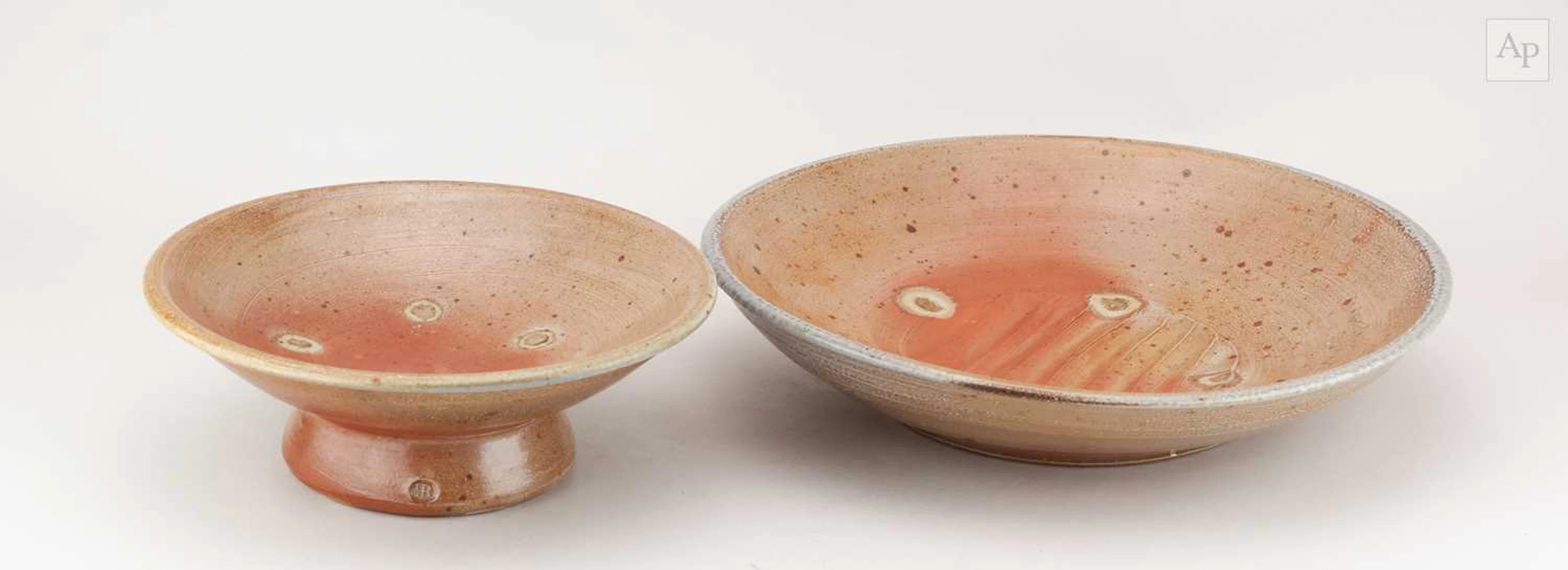 PHIL ROGERS (1951-2020); a large salt glazed dish with...