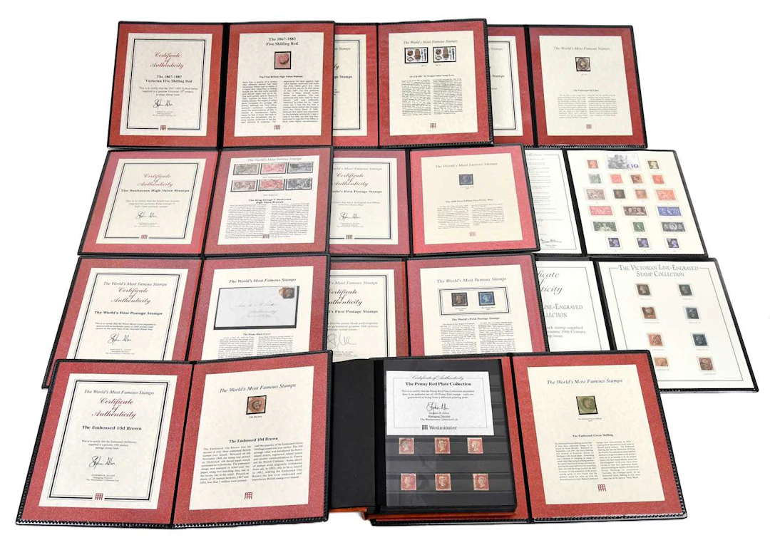 GREAT BRITAIN; ‘Westminster’ certified stamps in...
