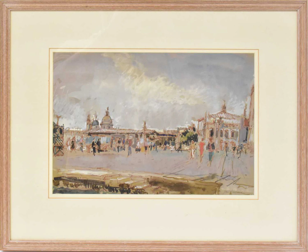 JOHN LINFIELD (born 1930); watercolour