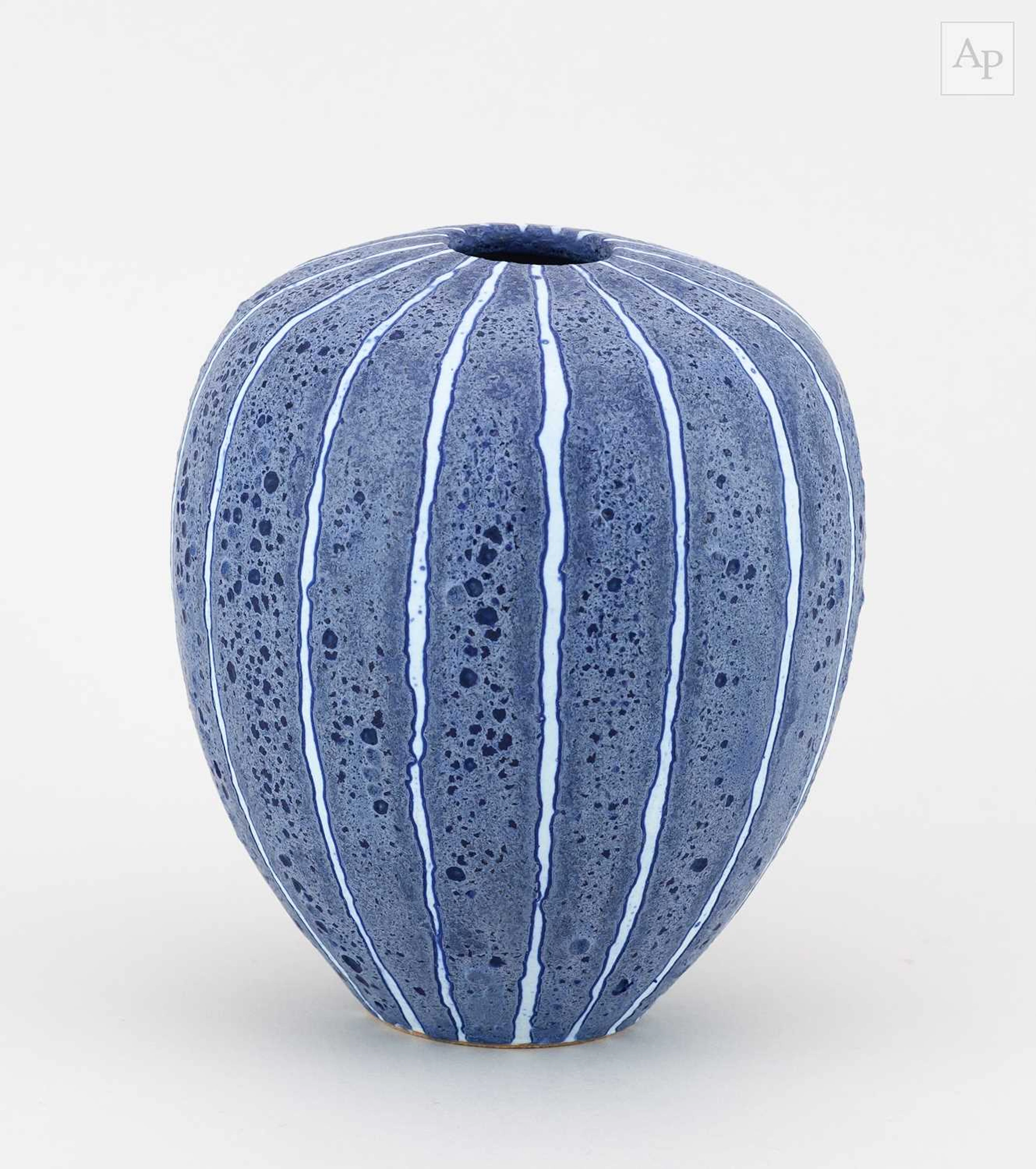 PETER BEARD (born 1951); a small stoneware vessel covered...