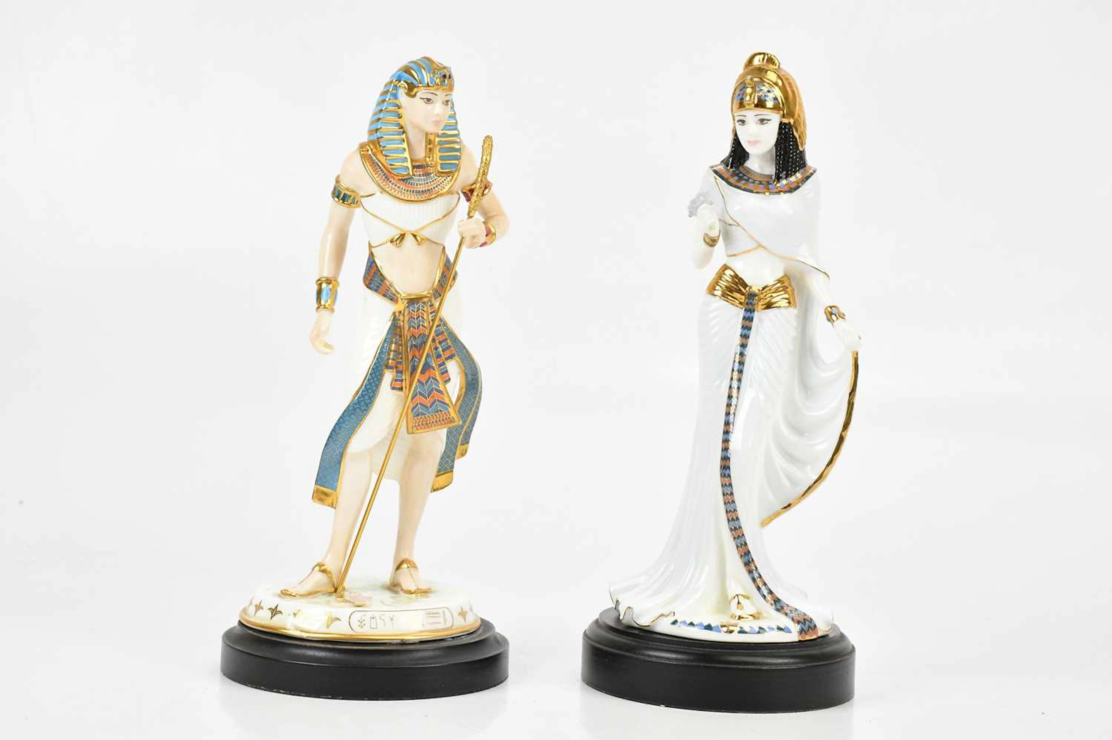 WEDGWOOD; a figure 'Tutankhamun' height 24cm