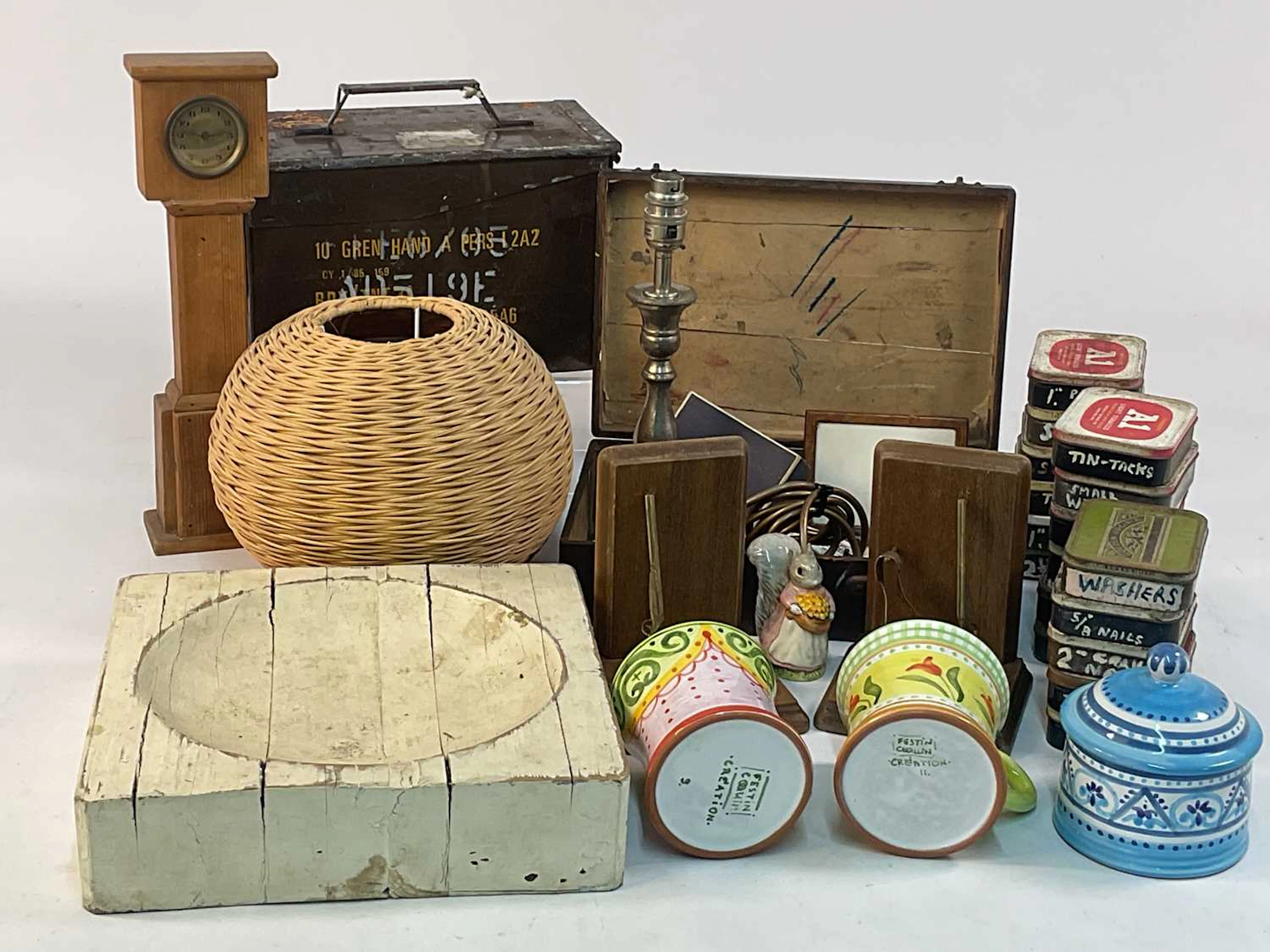 A group of collectors' items
