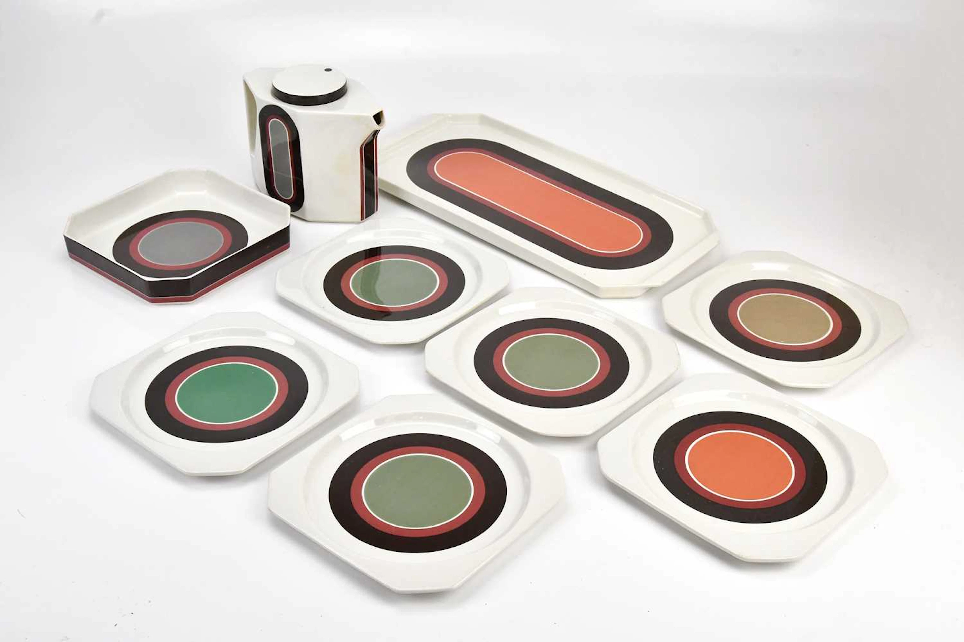 VILLEROY & BOCH; an 'Avant Garde' part coffee set comprising coffee pot