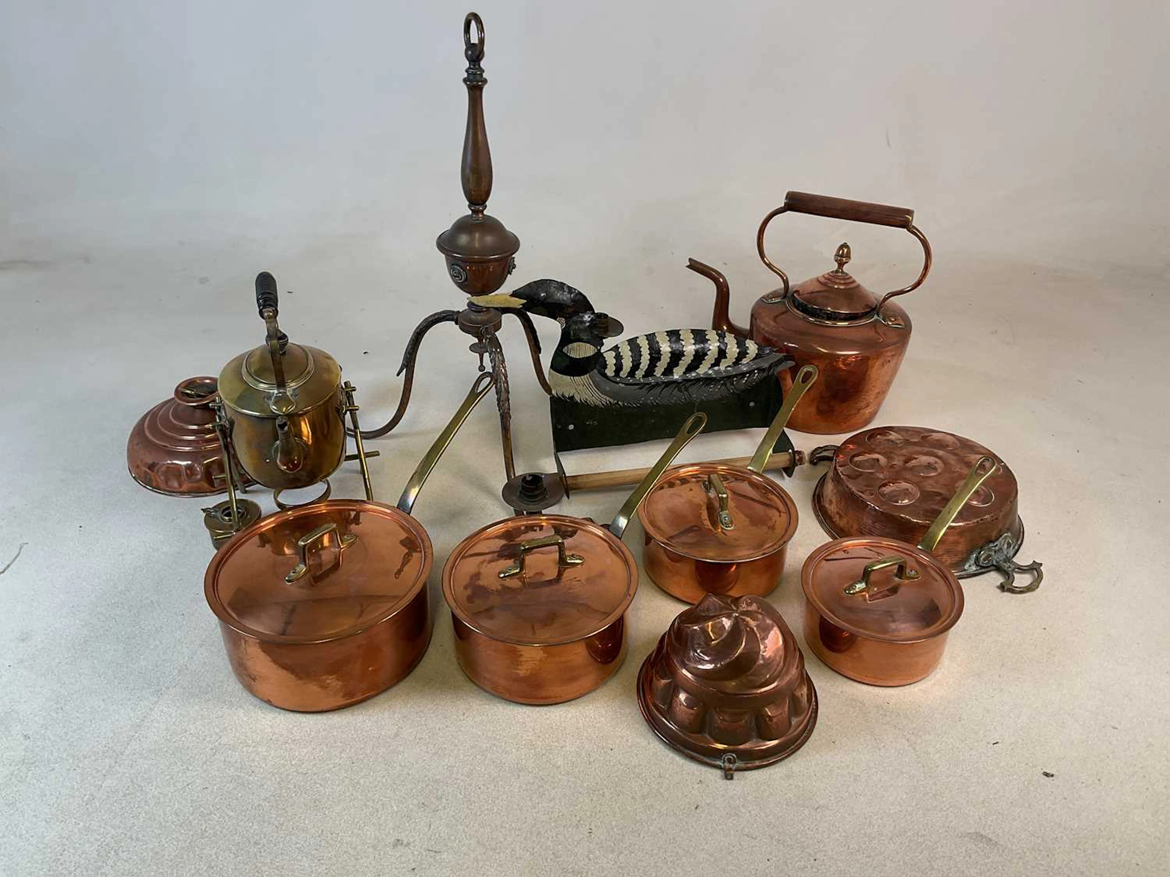 A quantity of brass and copper