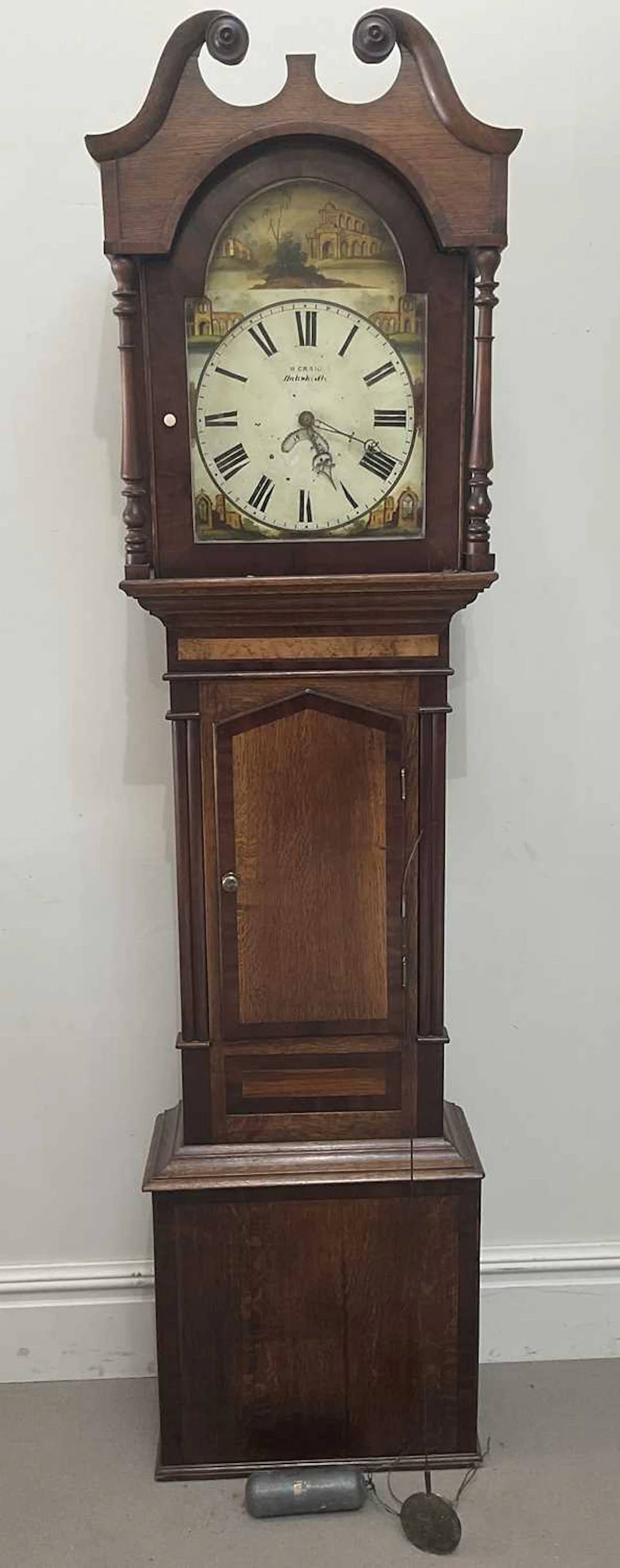 A longcase clock