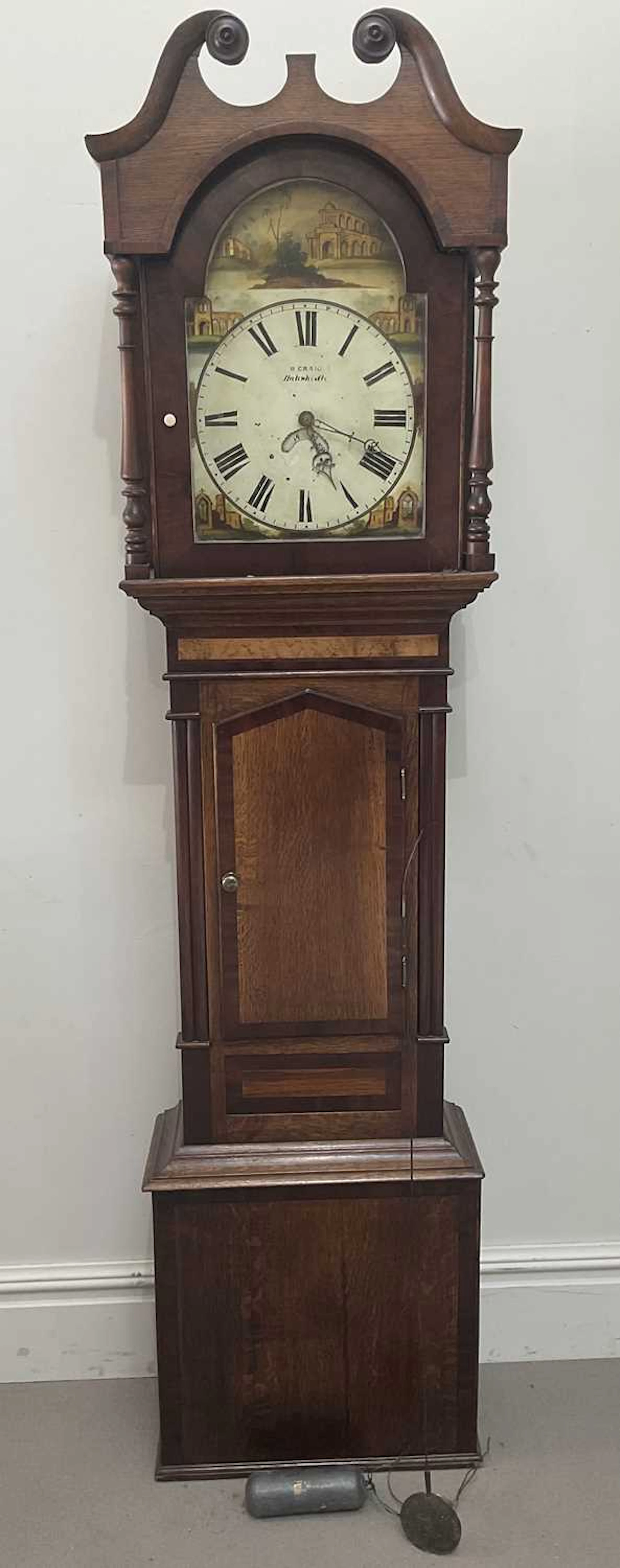 A longcase clock