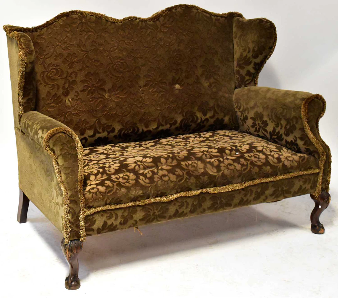 A 19th century matched mahogany three-piece suite