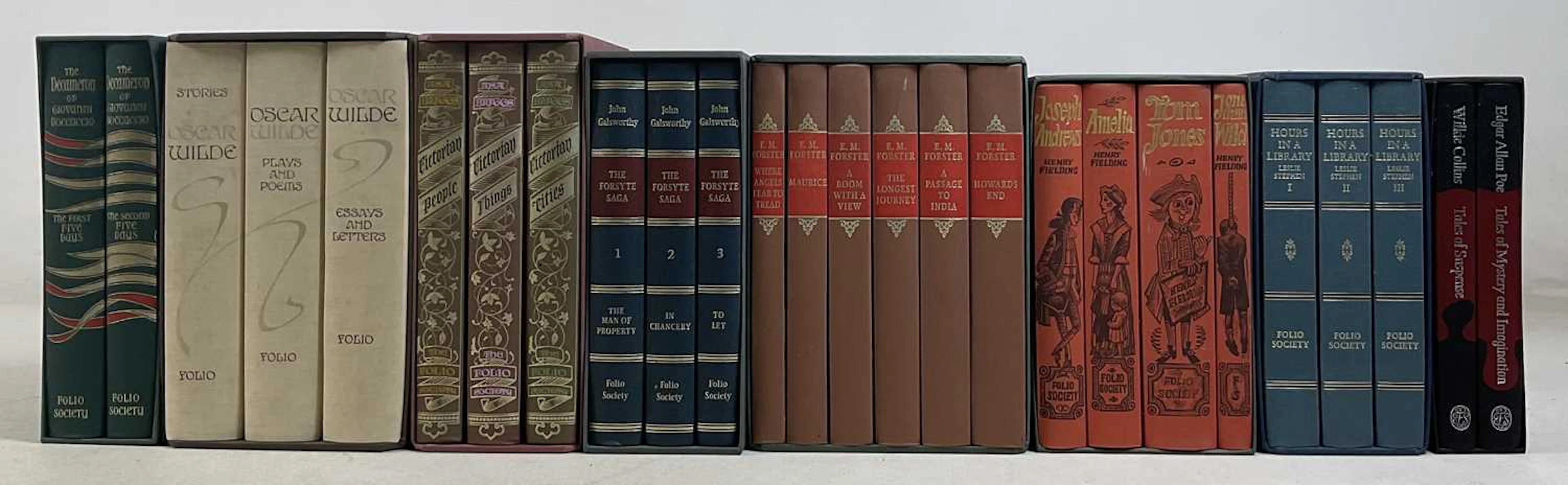 FOLIO SOCIETY; a collection of eight boxed sets comprising