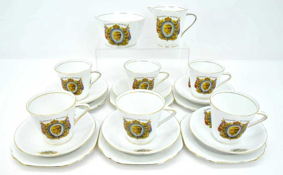 STANLEY CHINA; an Edward VIII twenty-piece commemorative...