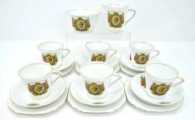 STANLEY CHINA; an Edward VIII twenty-piece commemorative...