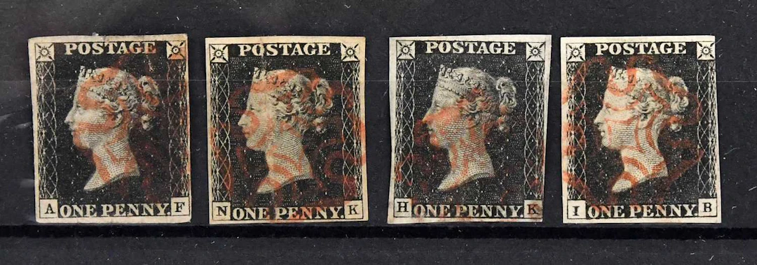 GREAT BRITAIN; 1840 1d black