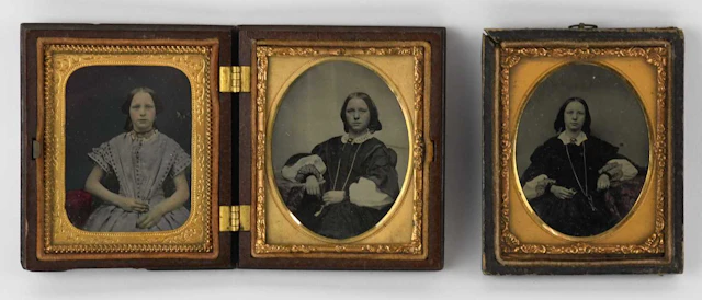 Two Victorian daguerreotype photographs
