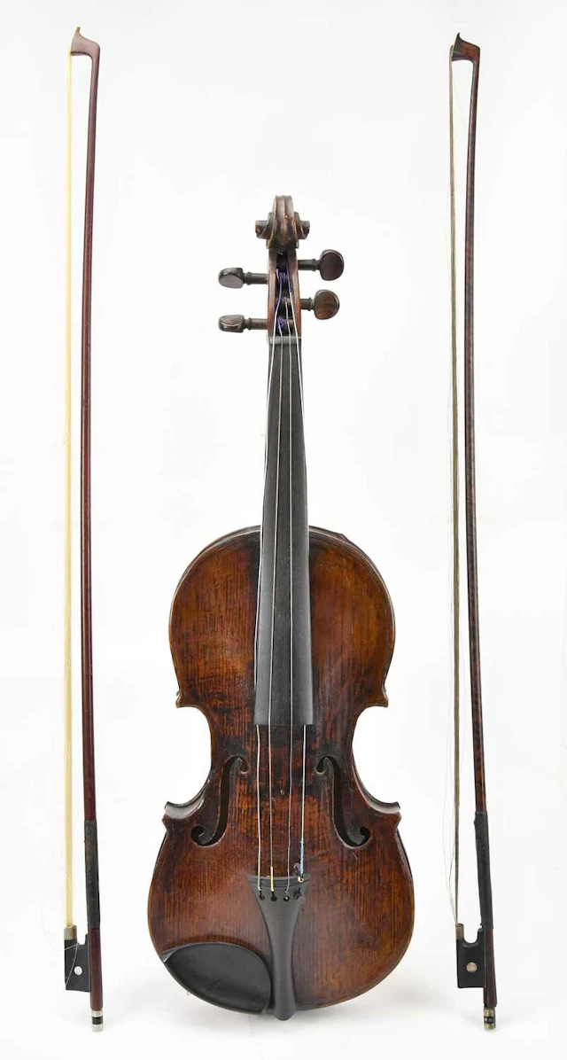 A full size German violin