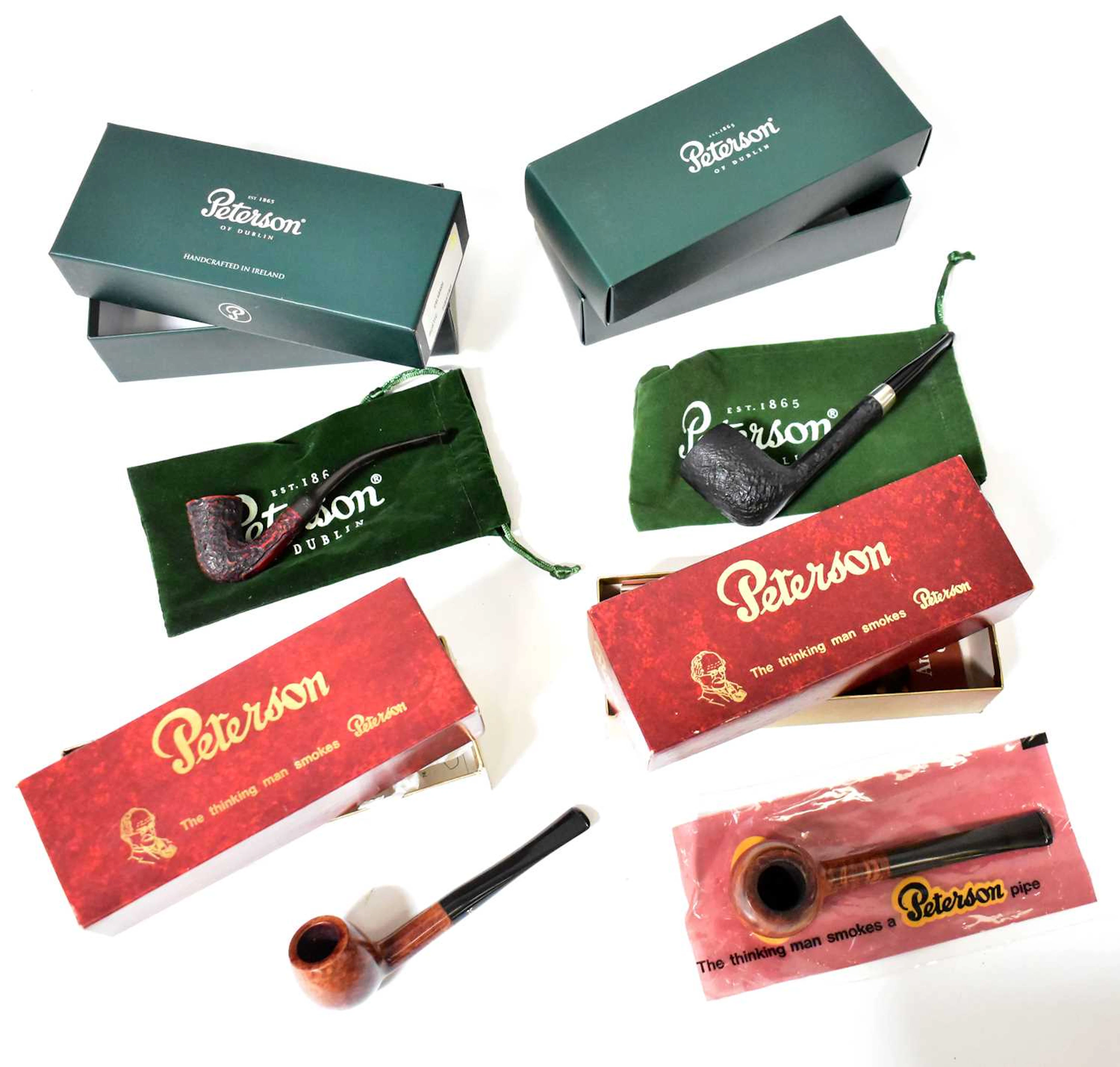 PETERSON; four collectors' pipes