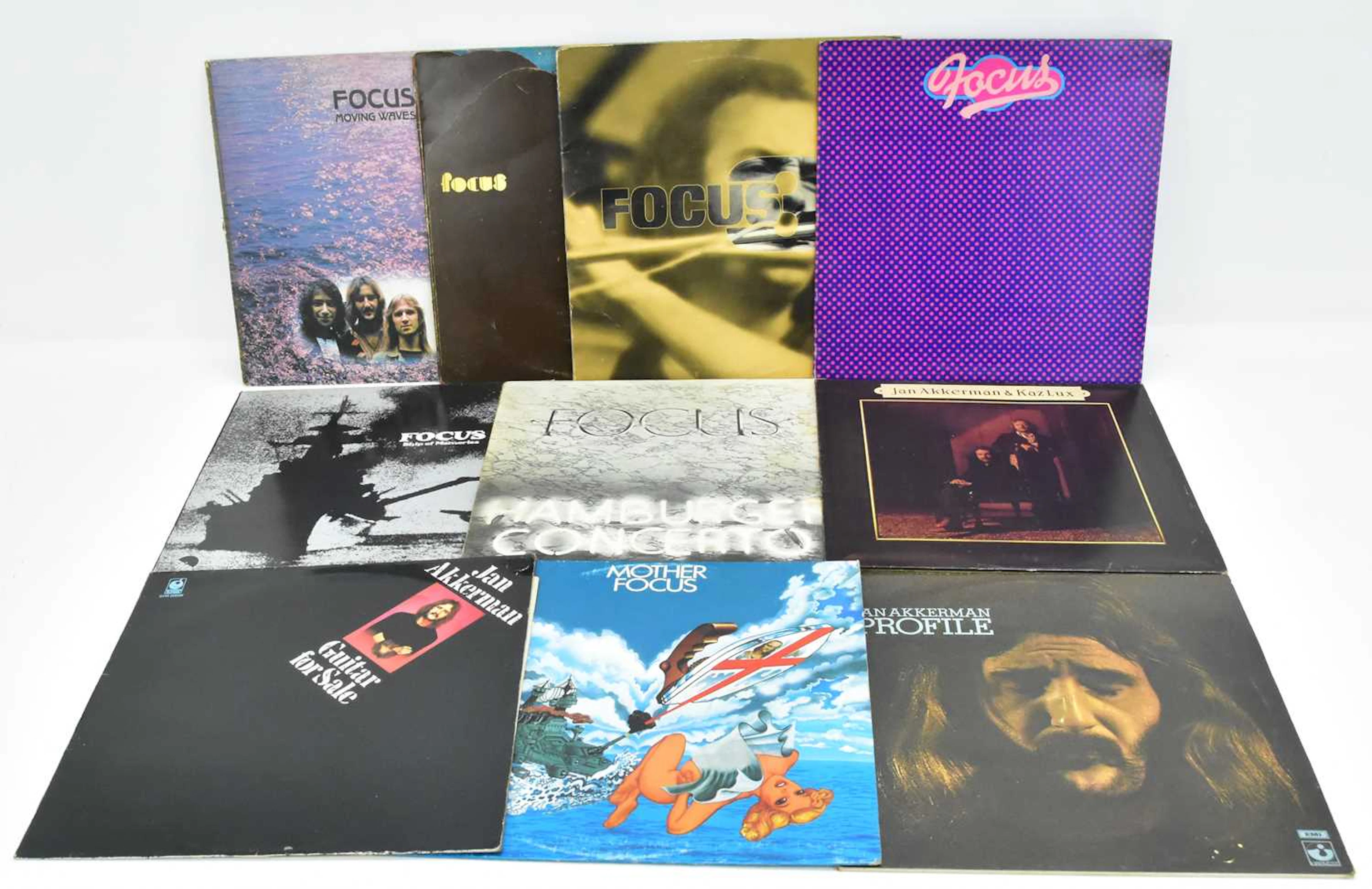 FOCUS; ten albums comprising seven by Focus and three by Jan Akkerman