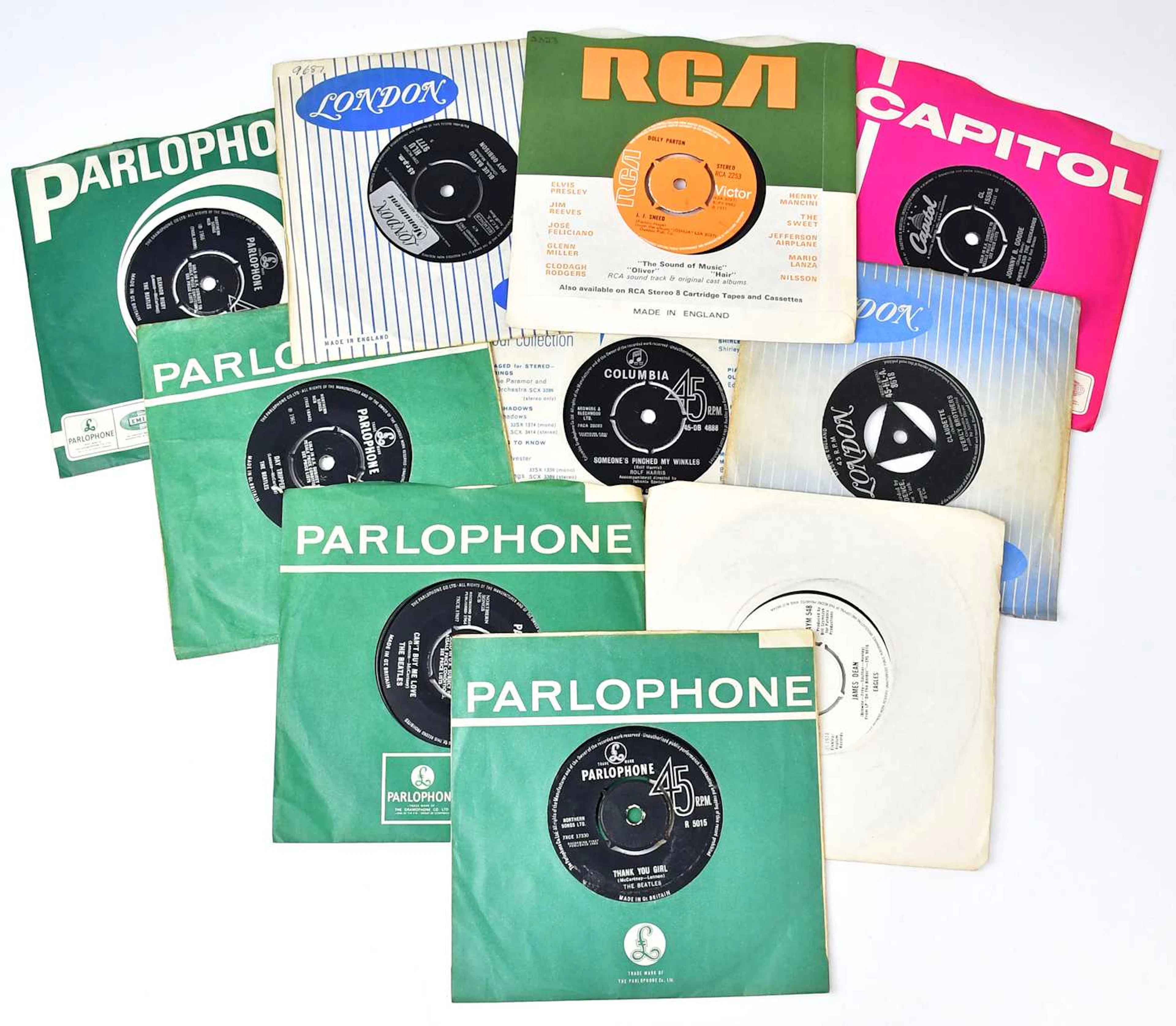 A large quantity of mainly Country & Western 45 single records
