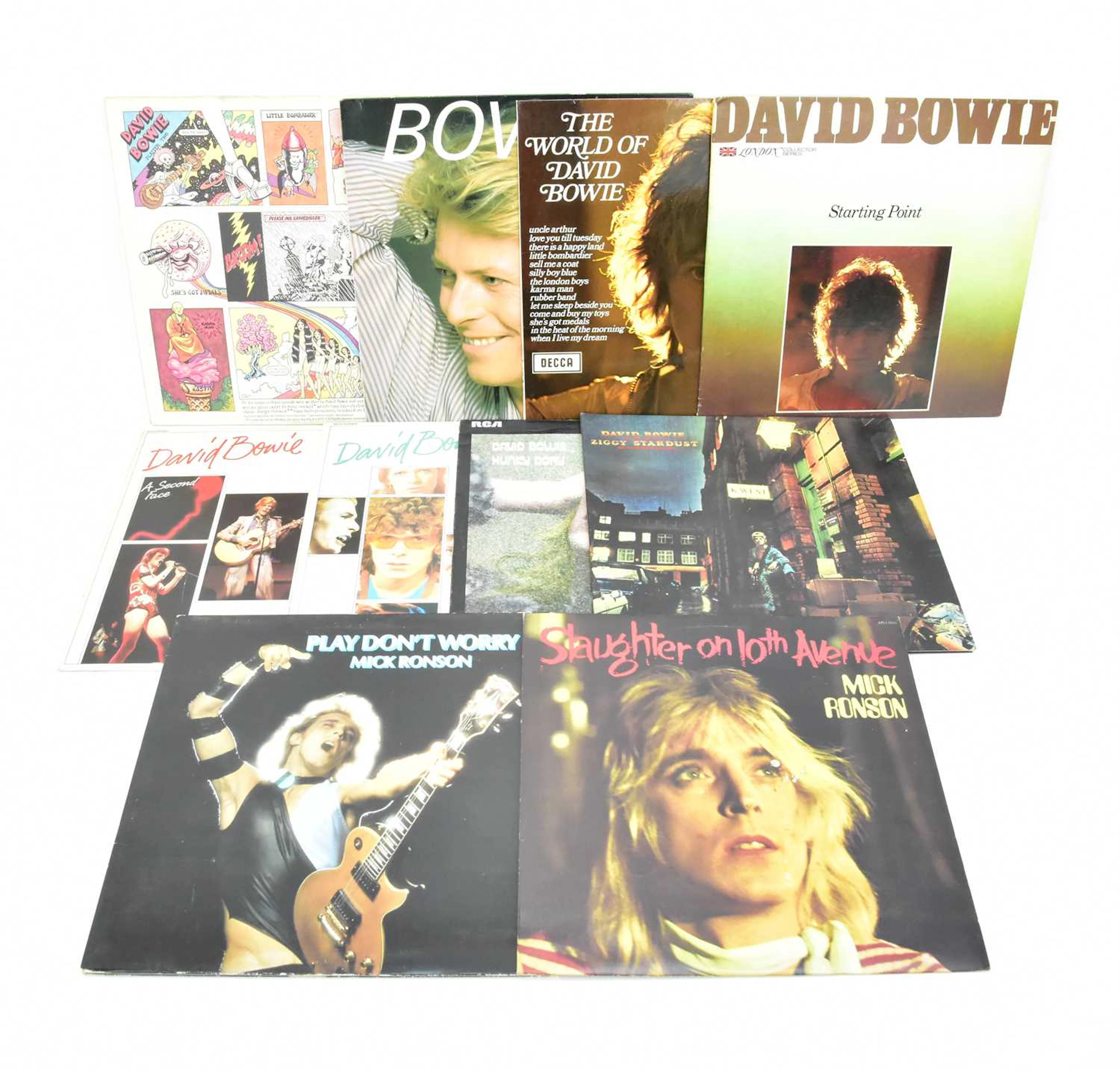 DAVID BOWIE; ten albums comprising 'Another Face'